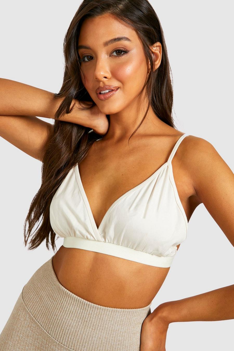 Stone Strappy Cotton Blend Bralet image number 1