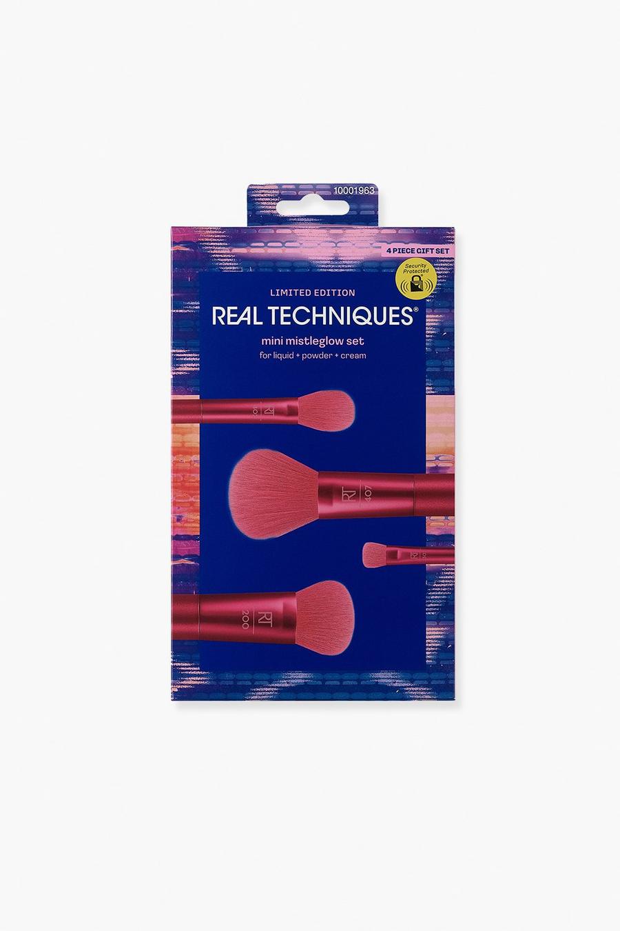 Red rojo Real Techniques Mini Mistleglow Brush Set