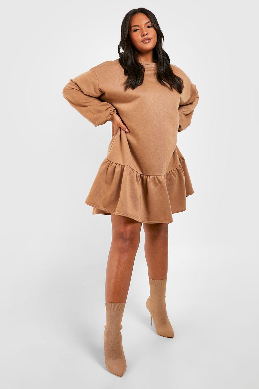 Peplum cheap sweater dress