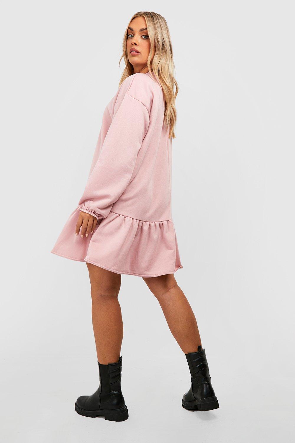 Boohoo sweatshirt outlet dress