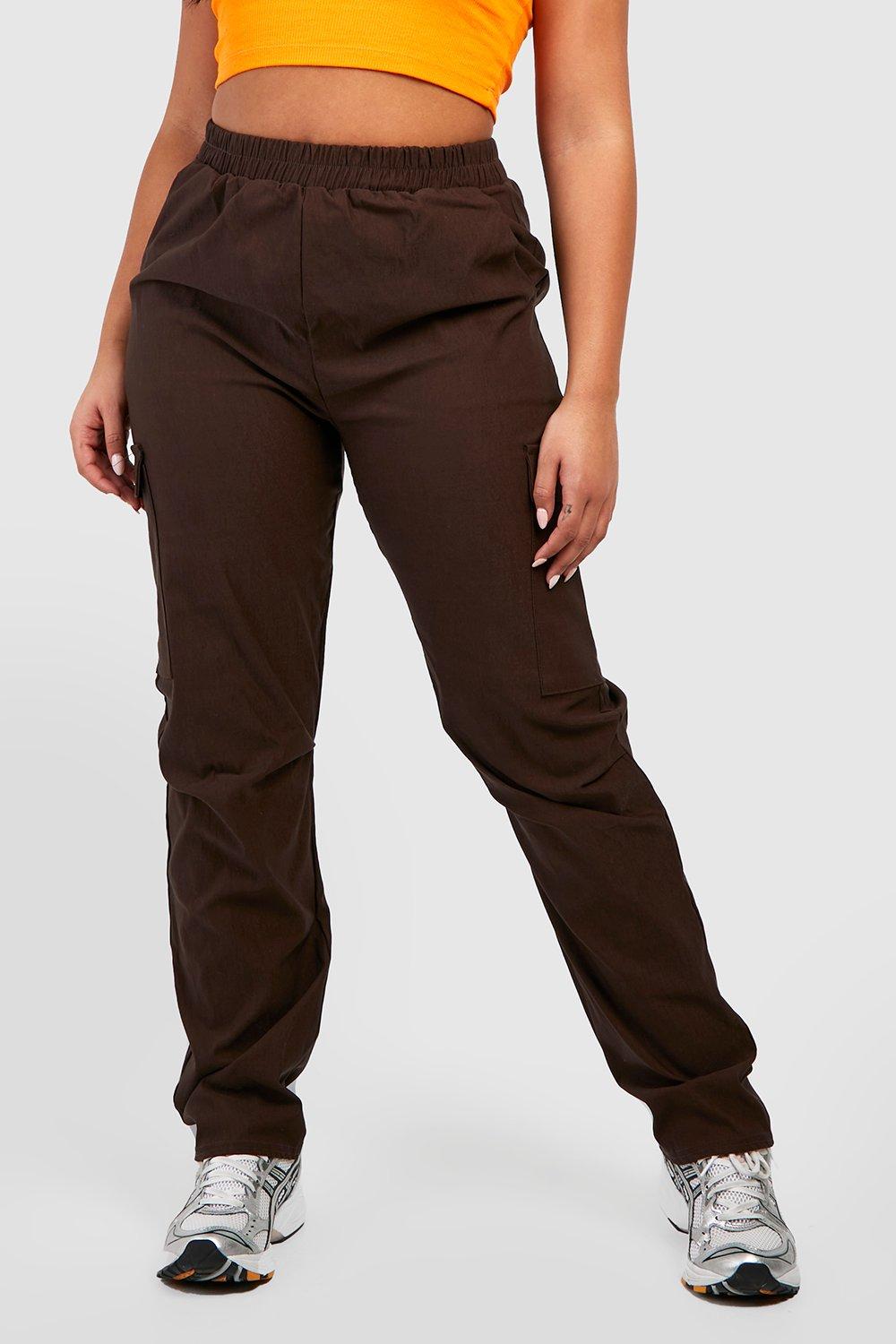 Buckle Detail Tie Ankle Cargo Pants