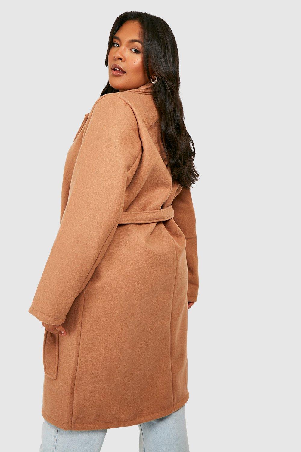 Plus store wrap coat