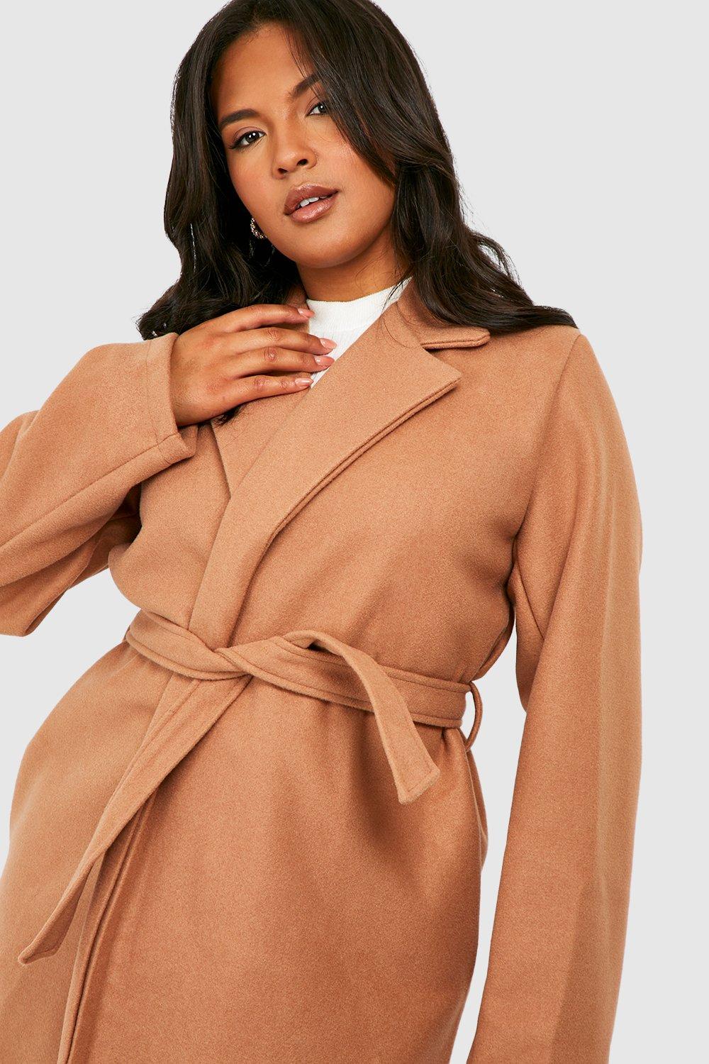 Boohoo wool hot sale look coat