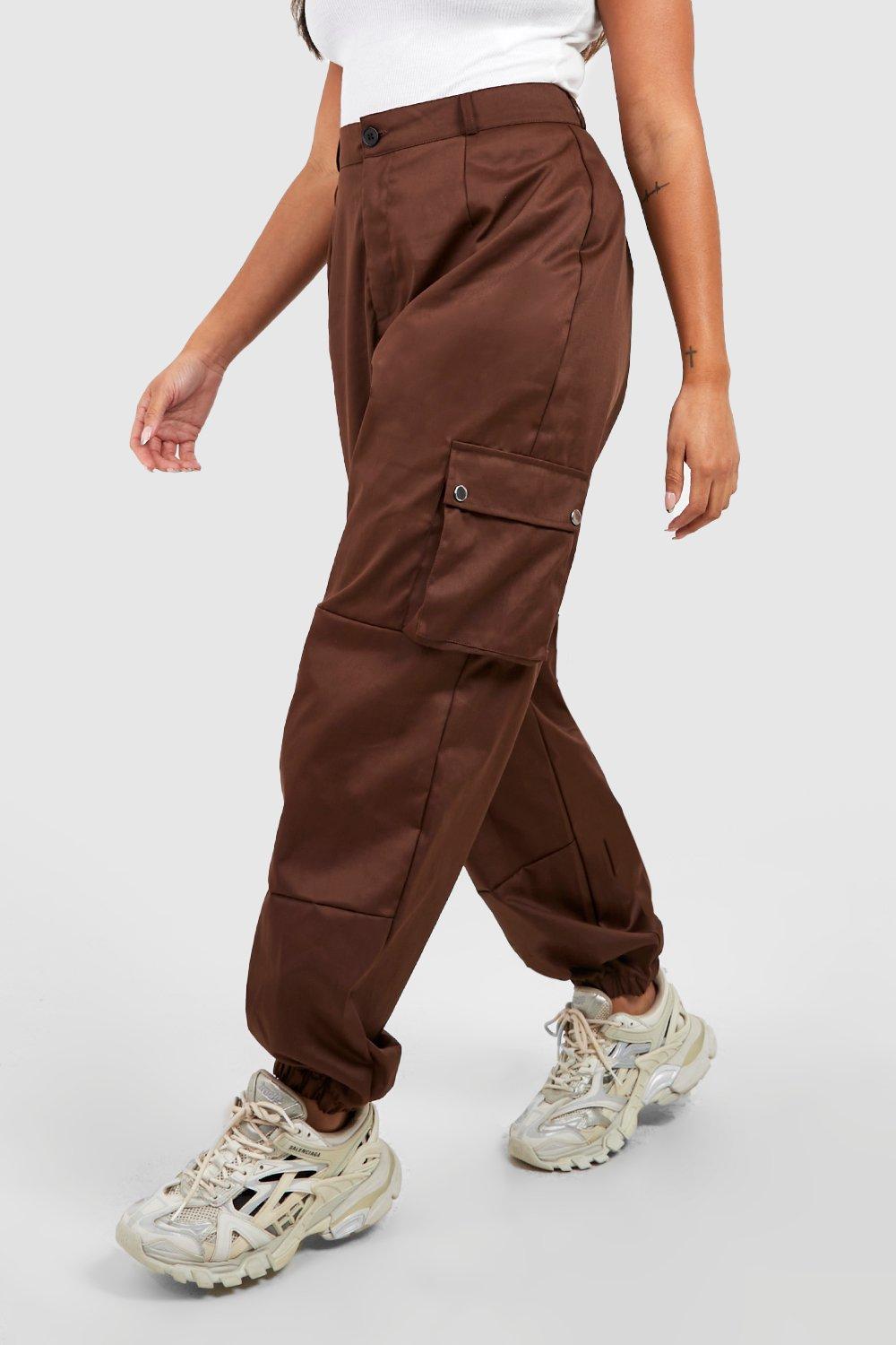 Pantalon cargo femme online boohoo