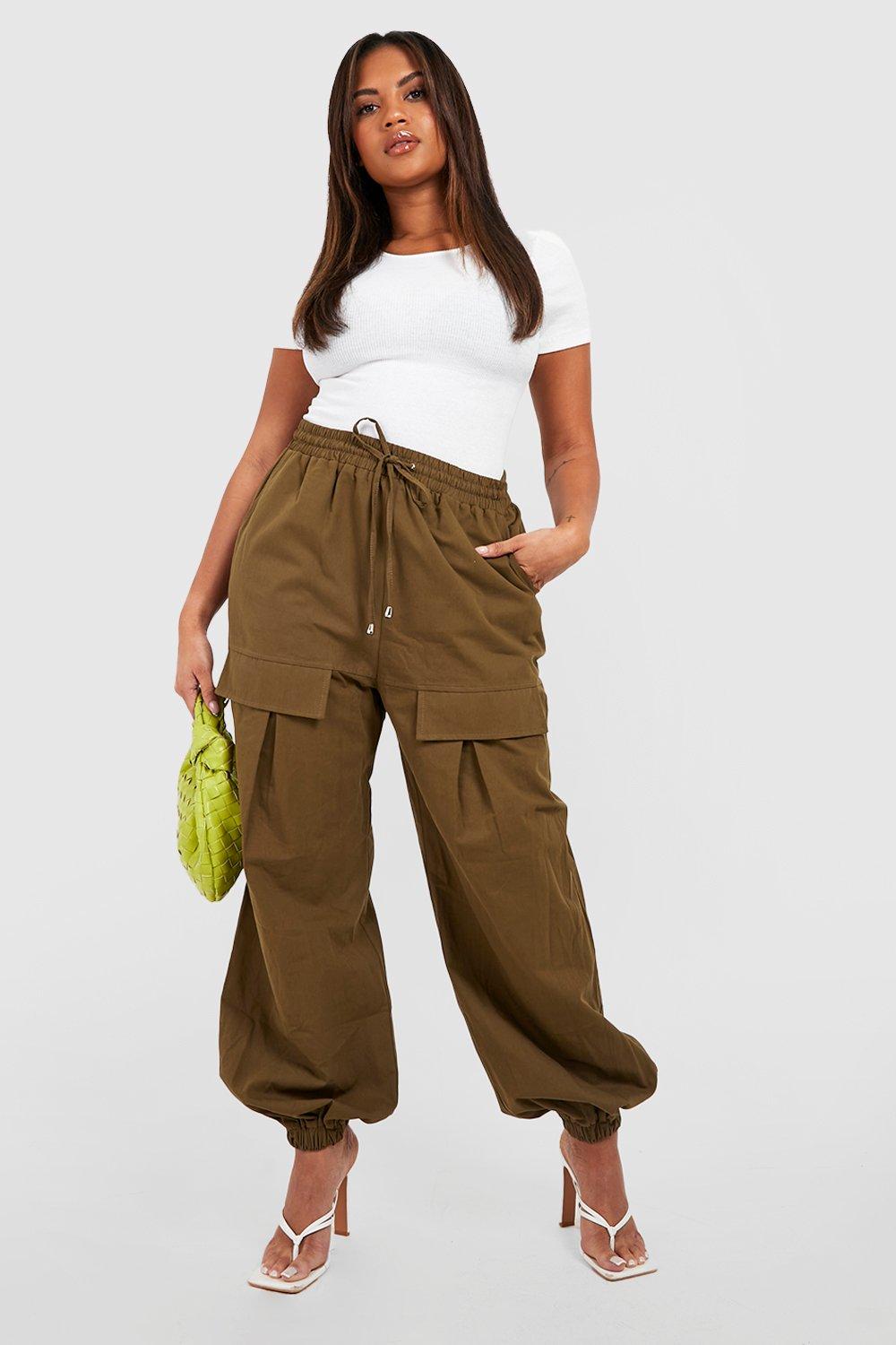 Khaki cargo 2025 jogger pants womens