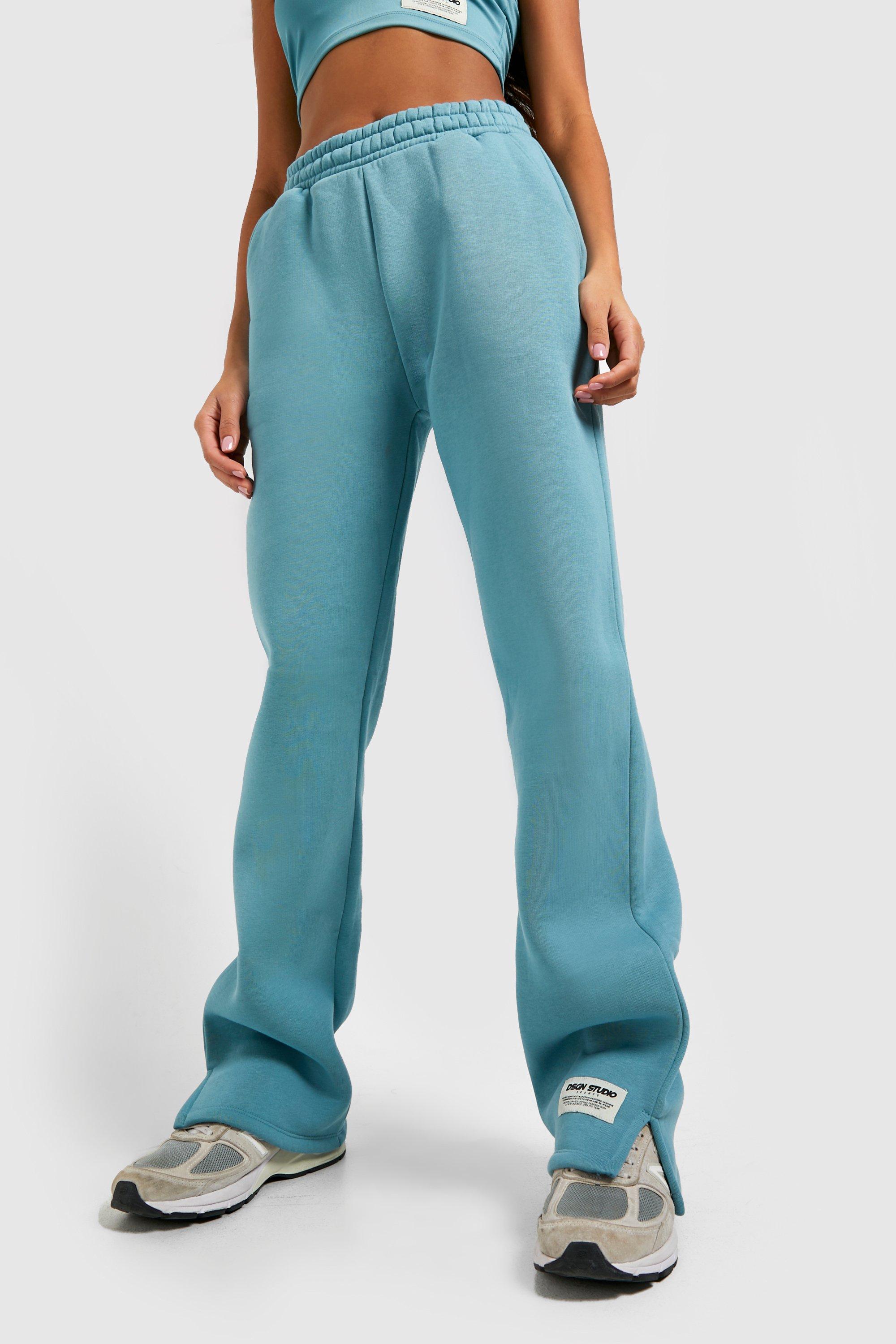 Blue jogging bottoms womens sale