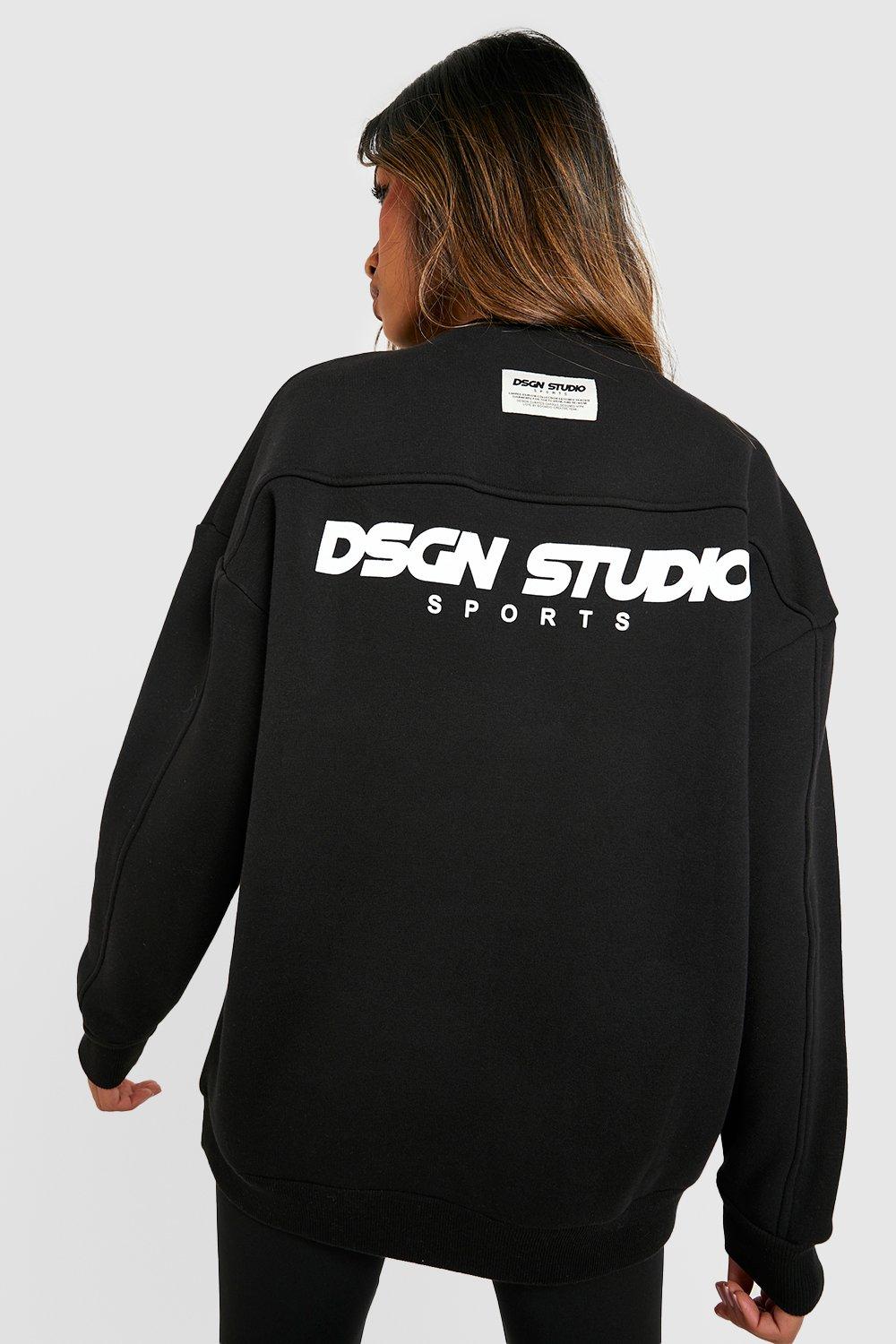 Plus Los Angeles Slogan Oversized Sweatshirt