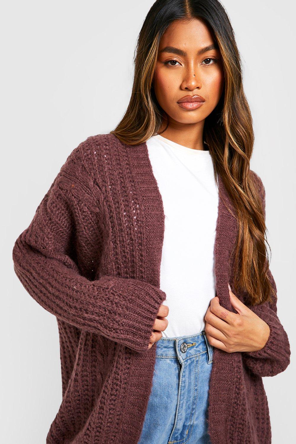 Cable boyfriend cardigan sale