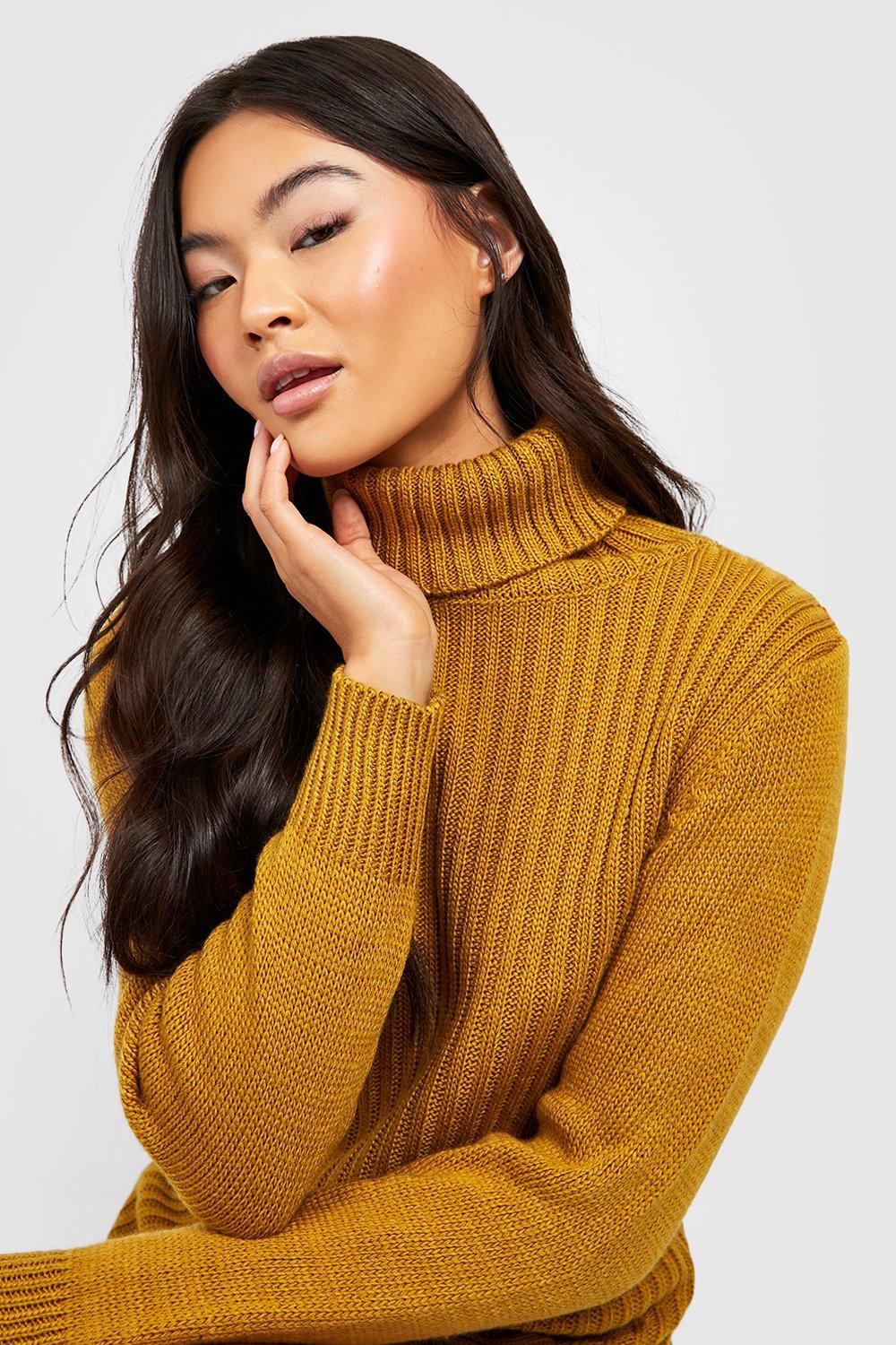 Mustard roll neck deals