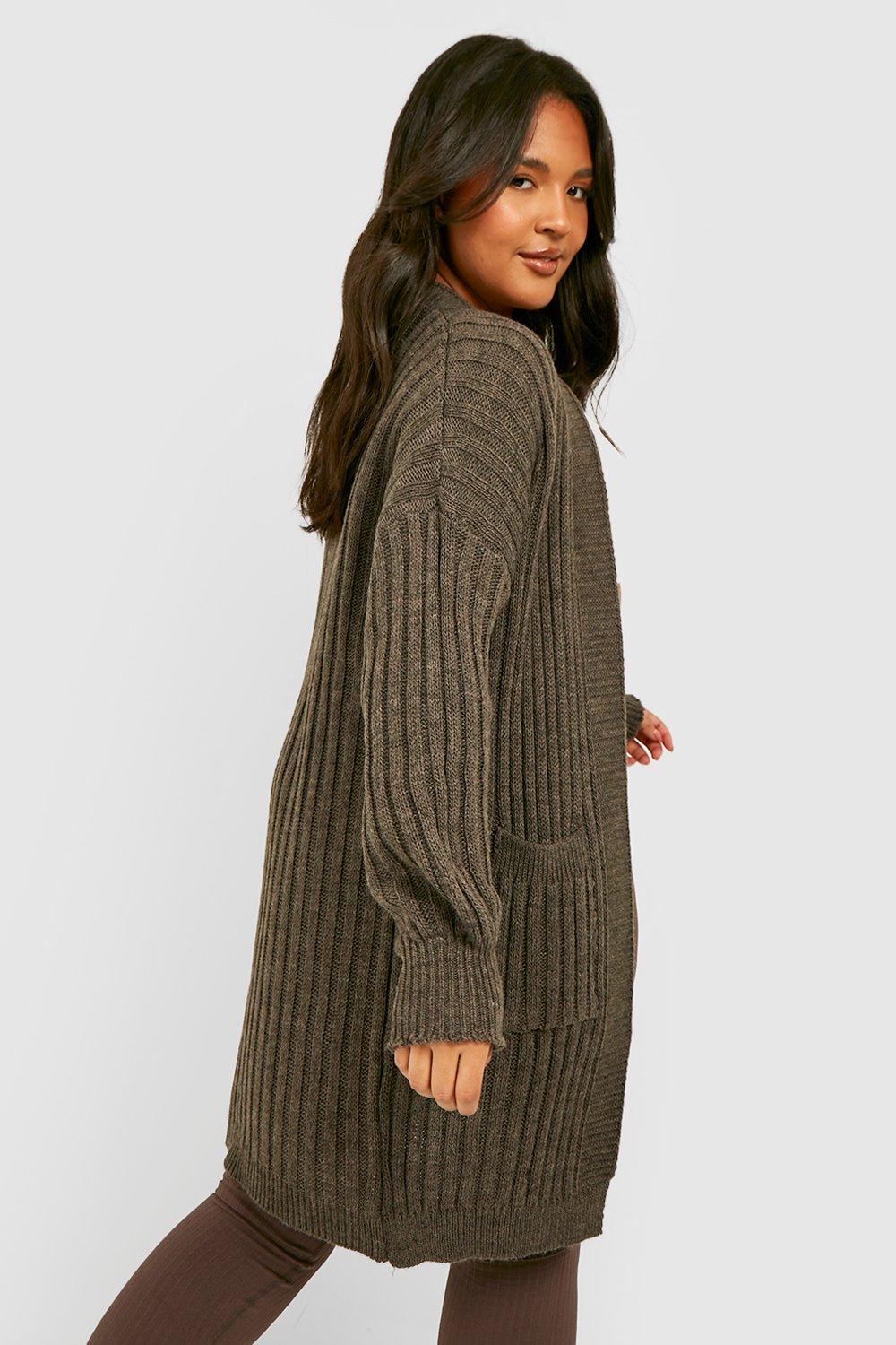 Wide Rib Chunky Cardigan