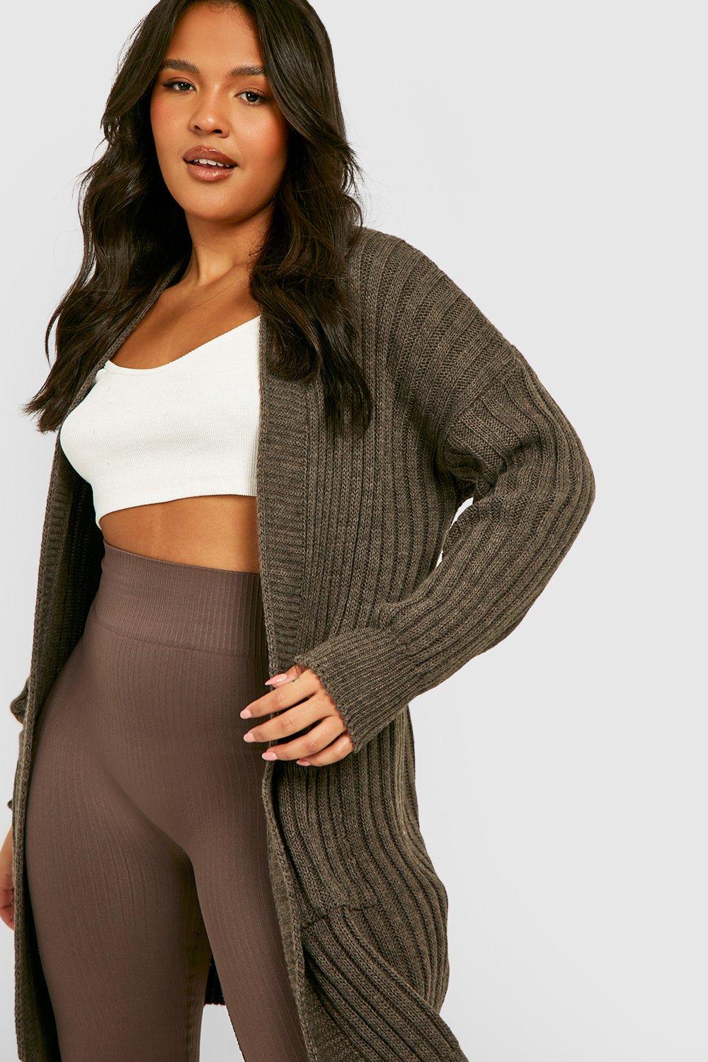 Wide Rib Chunky Cardigan