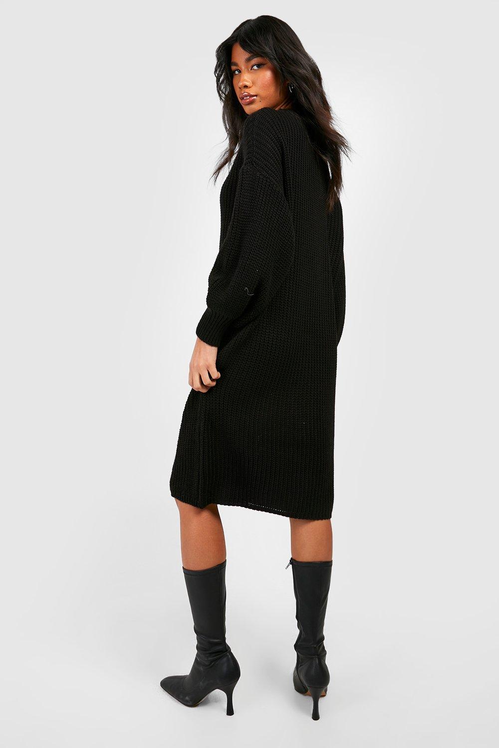 Balloon Sleeve Knit Dress | www.fleettracktz.com