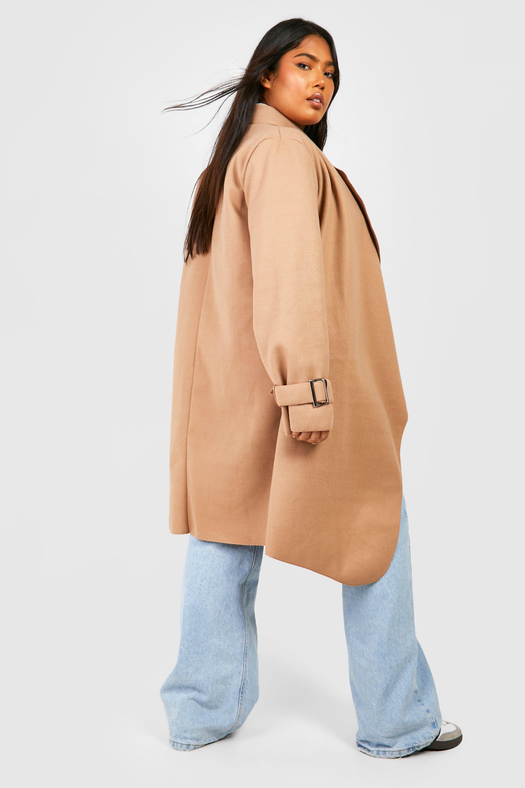 Plus size clearance camel coat uk