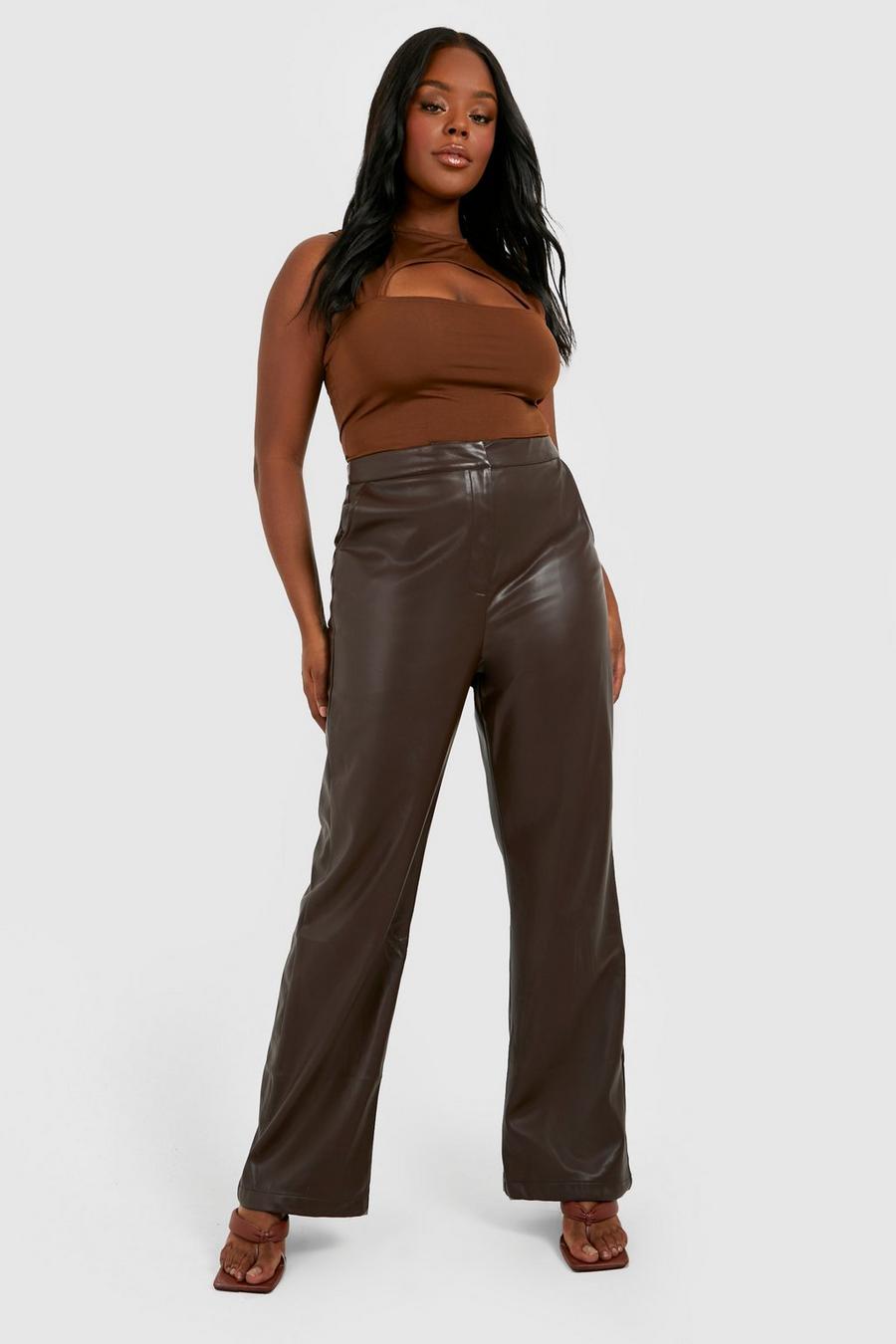 Chocolate Plus Slinky Cut Out Racer Bodysuit  image number 1