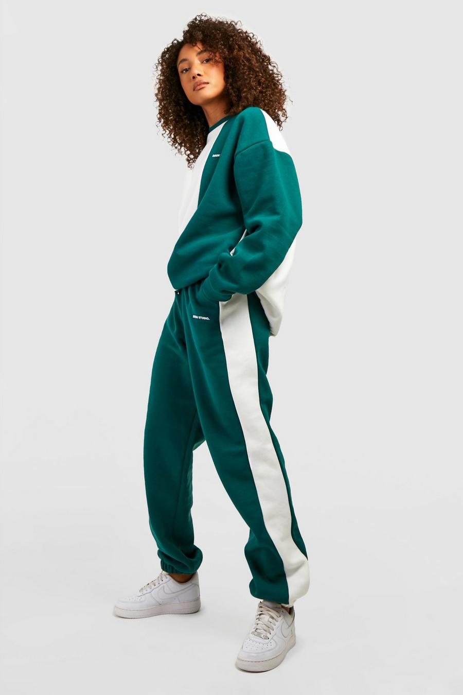 Forest Tall Colour Block Sweat Tracksuit  image number 1