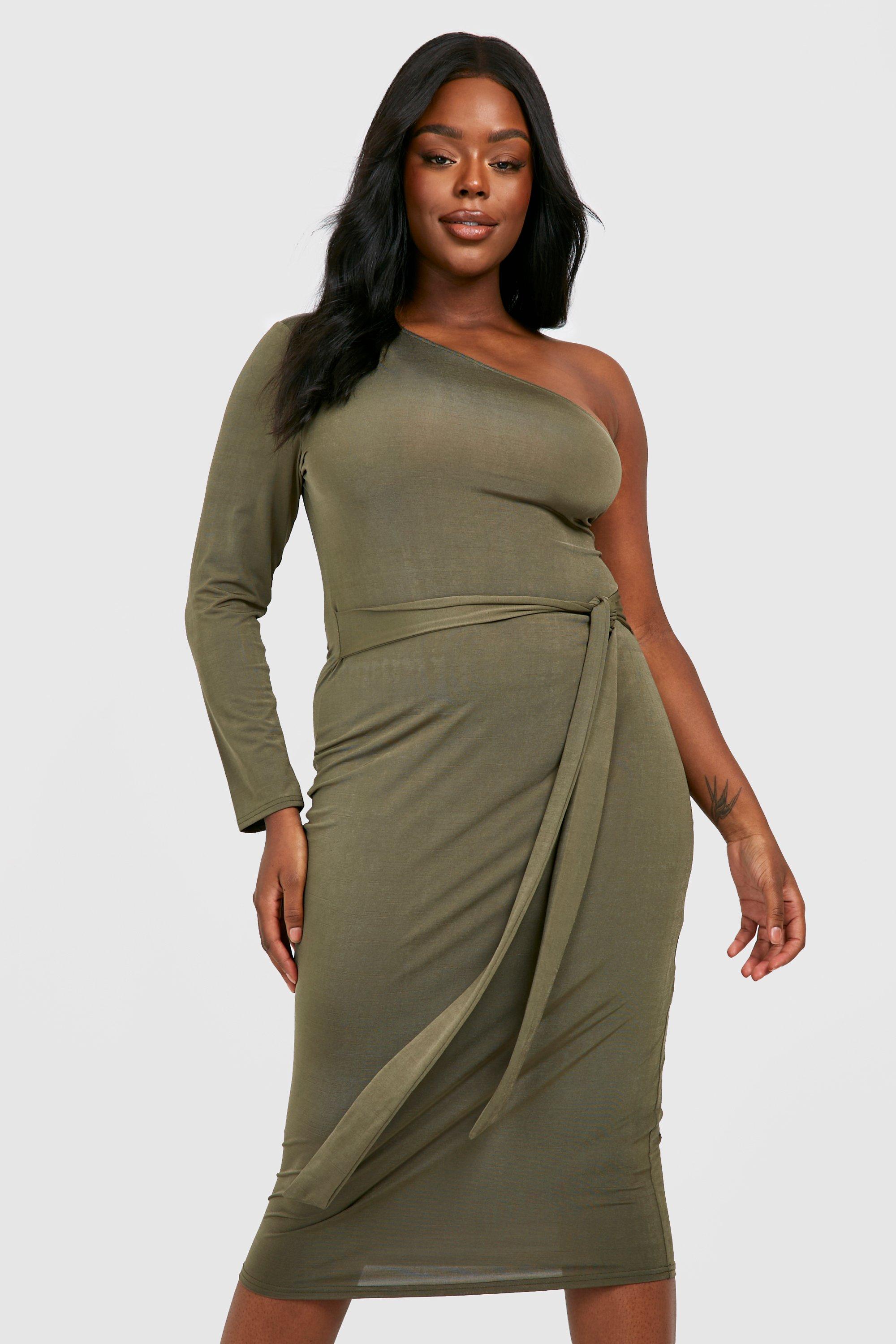 Slinky one store shoulder dress