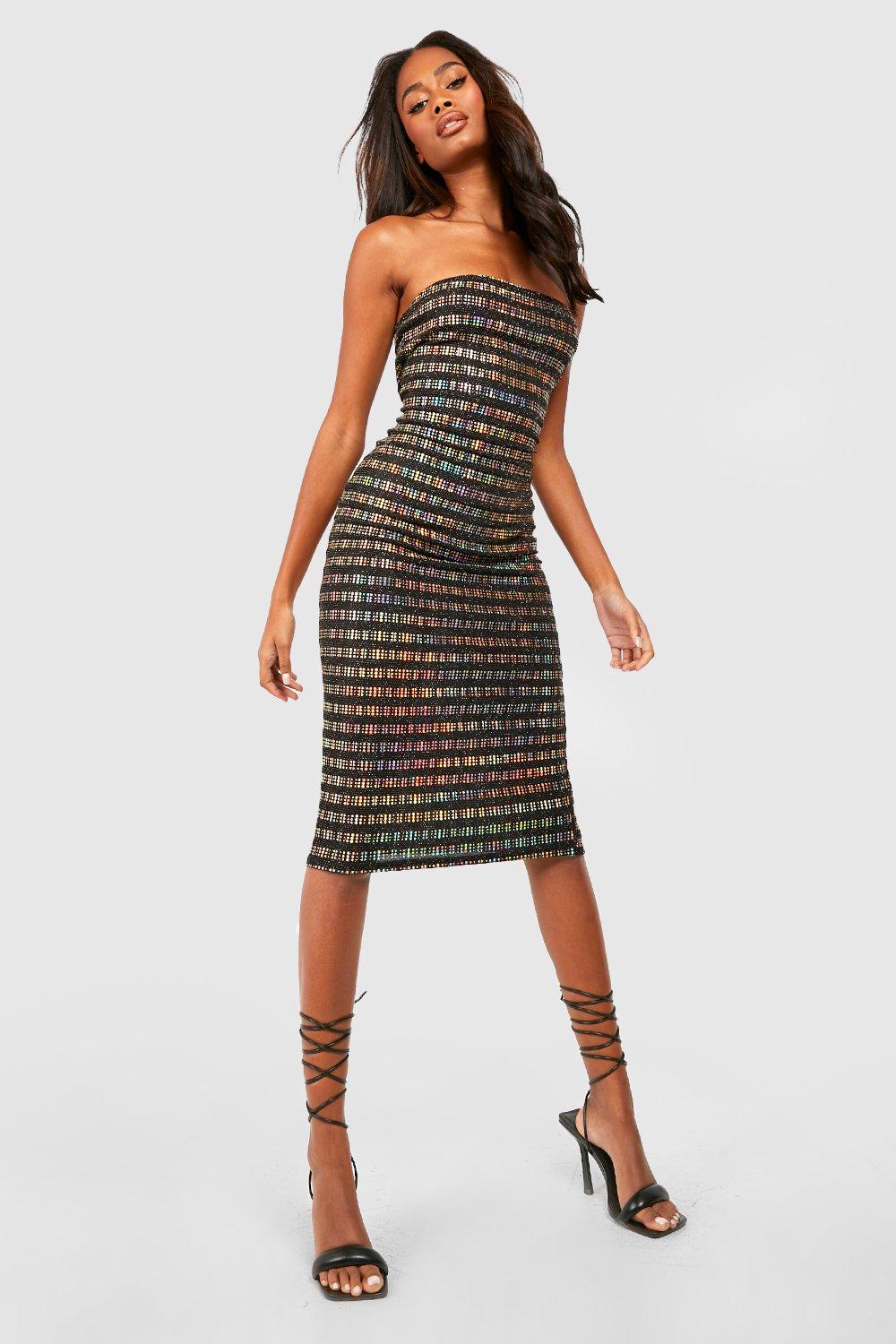 Boohoo shop tweed dress