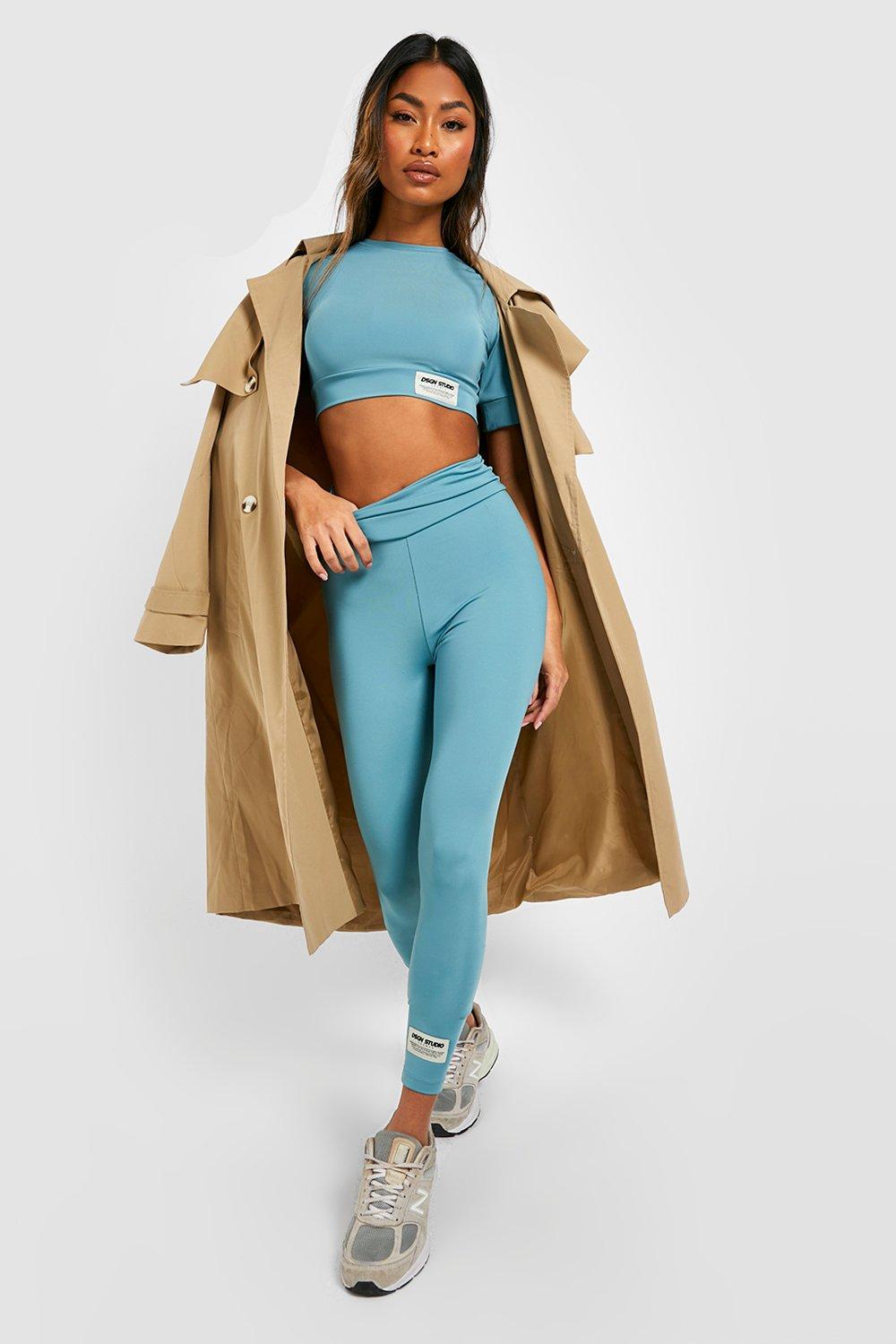 Sport crop top korte mouw hot sale