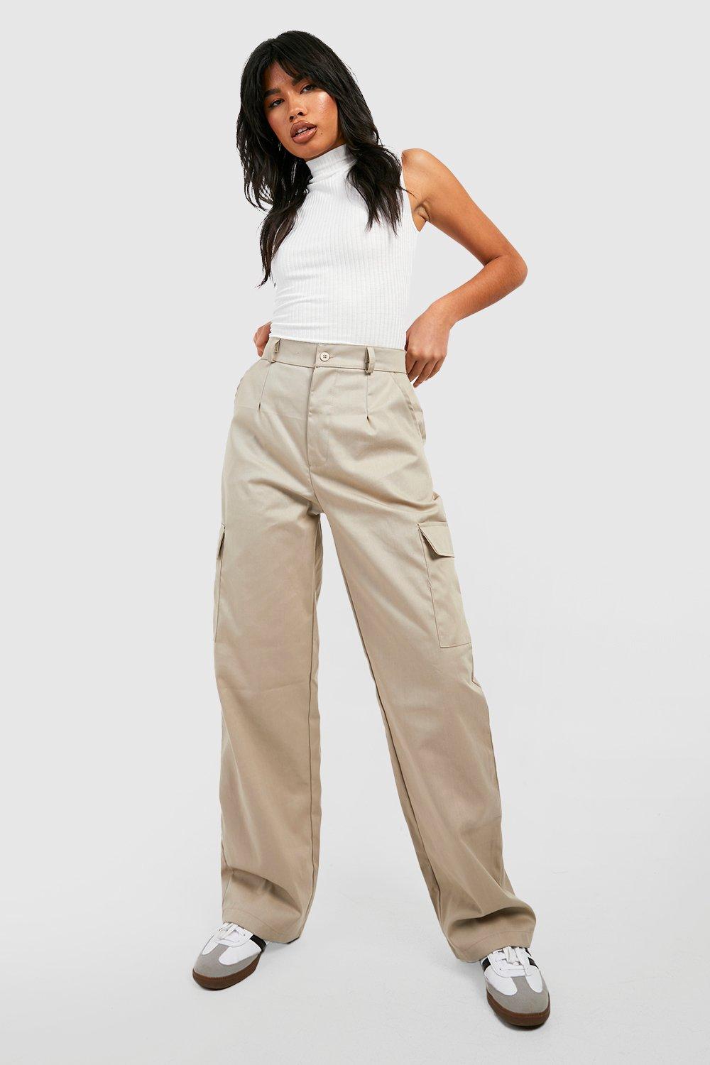 Maternity High Waisted Straight Leg Cargo Pants