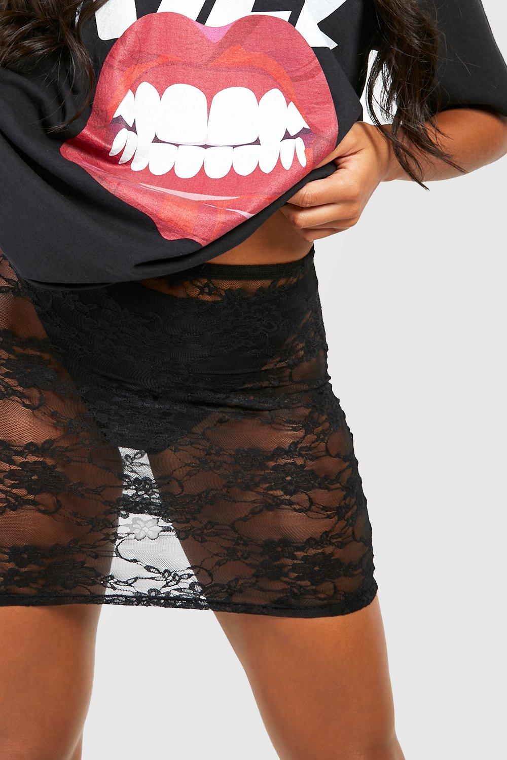 Lace high waist outlet skirt