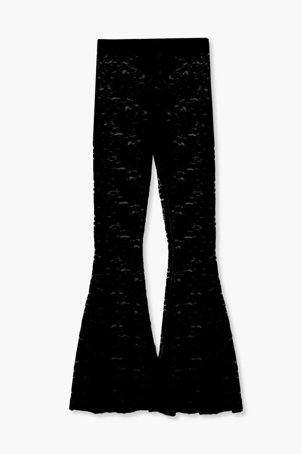 High Waist Flare Pants Leggings for Women Teens Lace-up Color Block Y2k  Gothic Clothes Halloween Bell Bottoms (Medium, Dark Gray) 