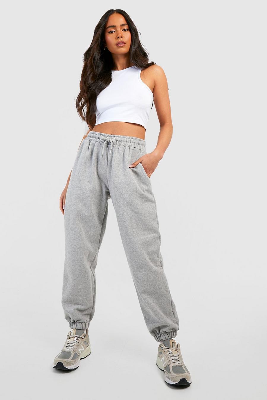 Missguided Petite oversized 90s joggers in grey