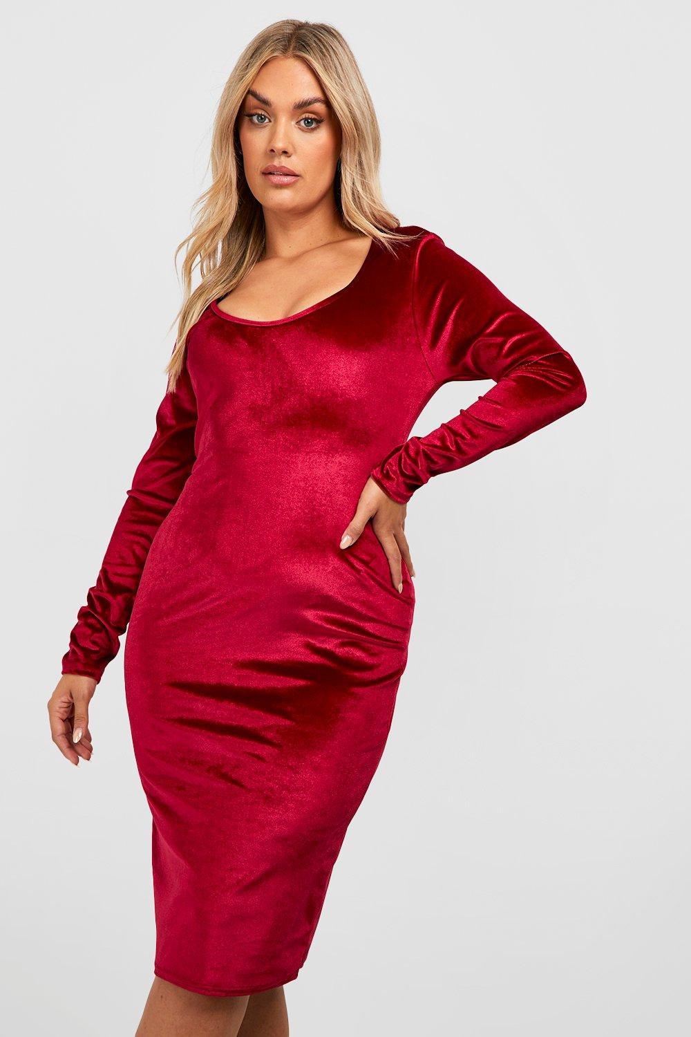 Robe velours grande online taille