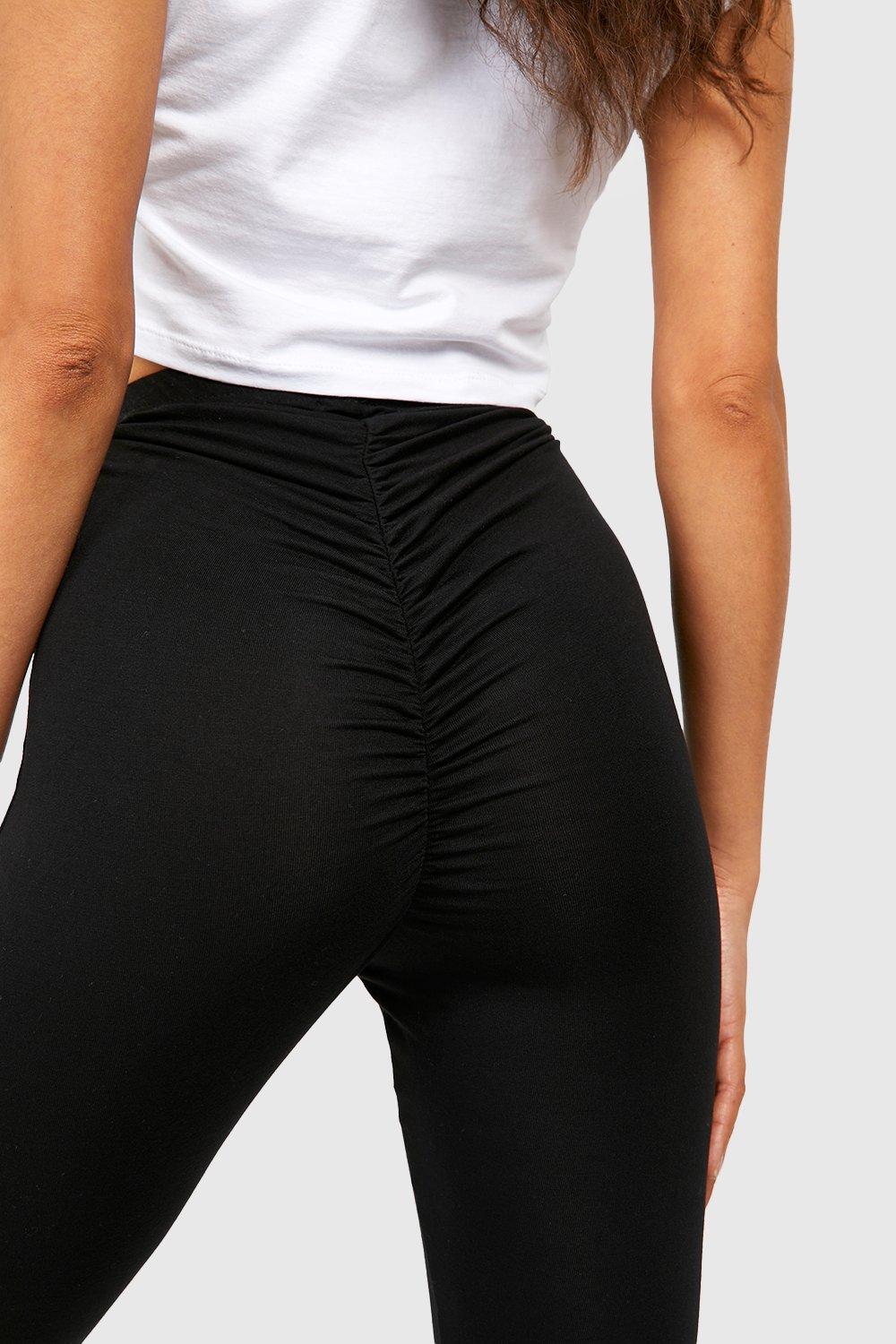 Black High Waisted Basic Leggings