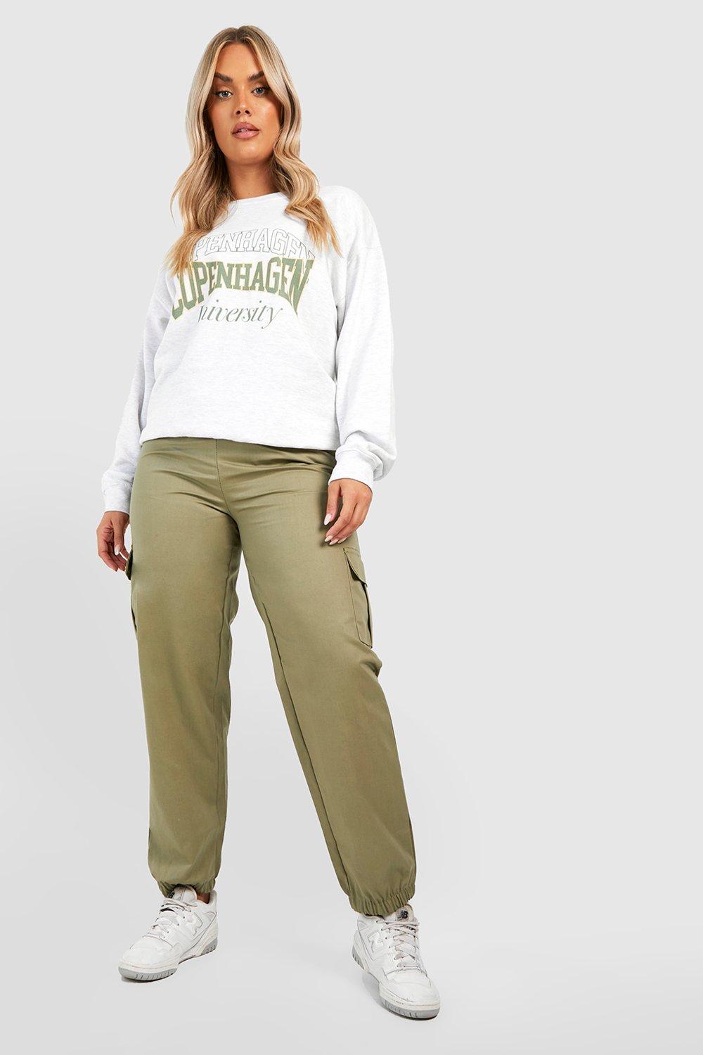 High Waisted Cargo Pocket Joggers