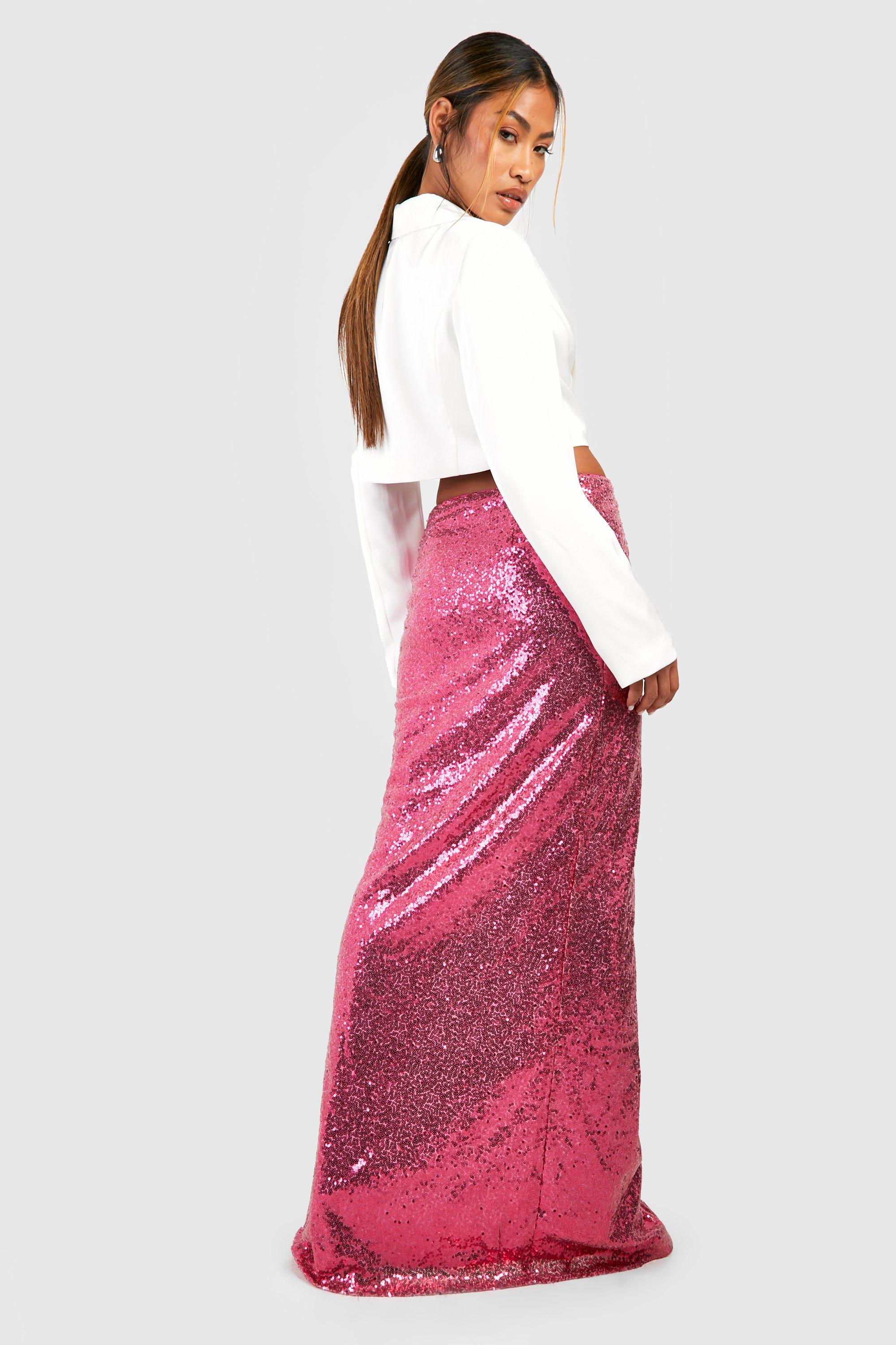 Zara sequin hotsell maxi skirt