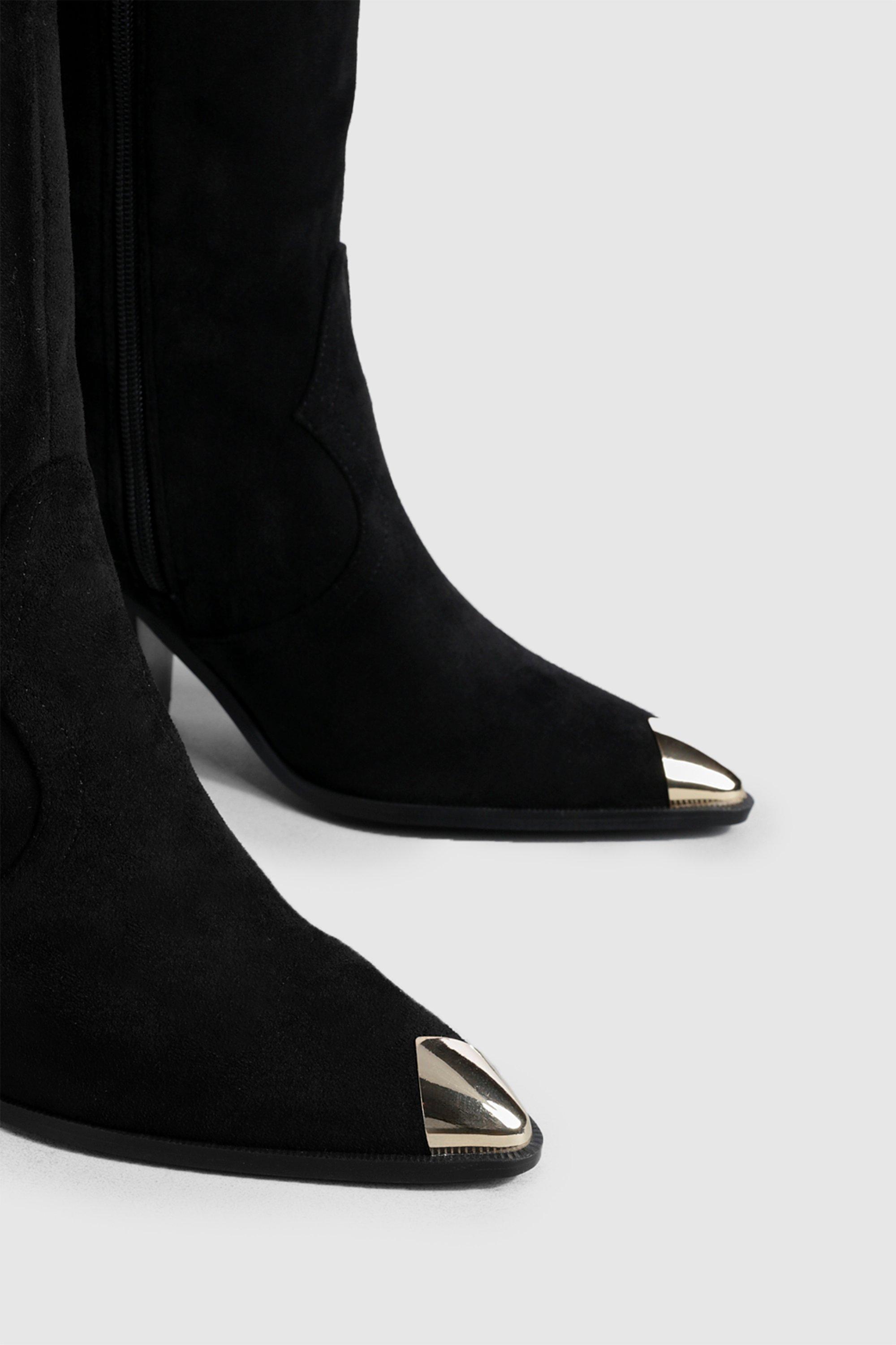 Stivali camperos slip on al ginocchio