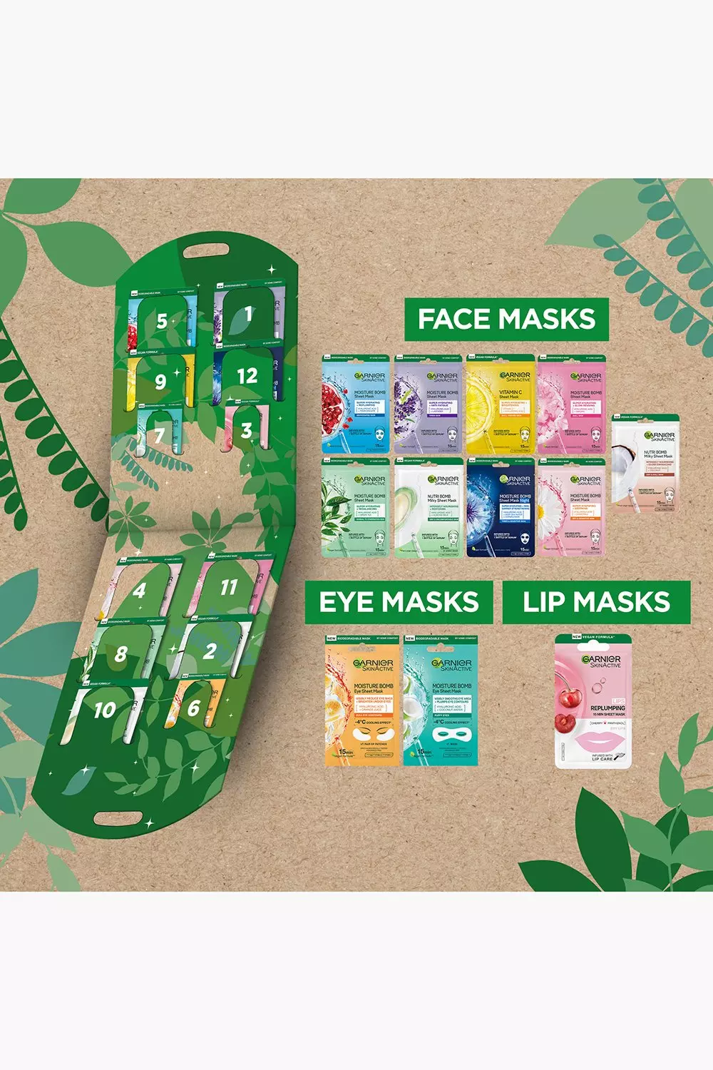 Green Garnier 12 Days Of Maskmas Advent Calendar,  alternative image
