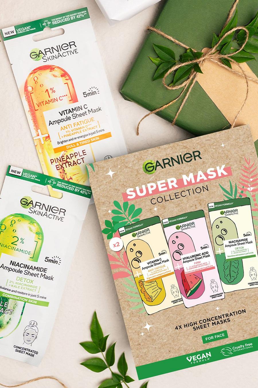 Green gerde Garnier Super Mask Collection Gift Set