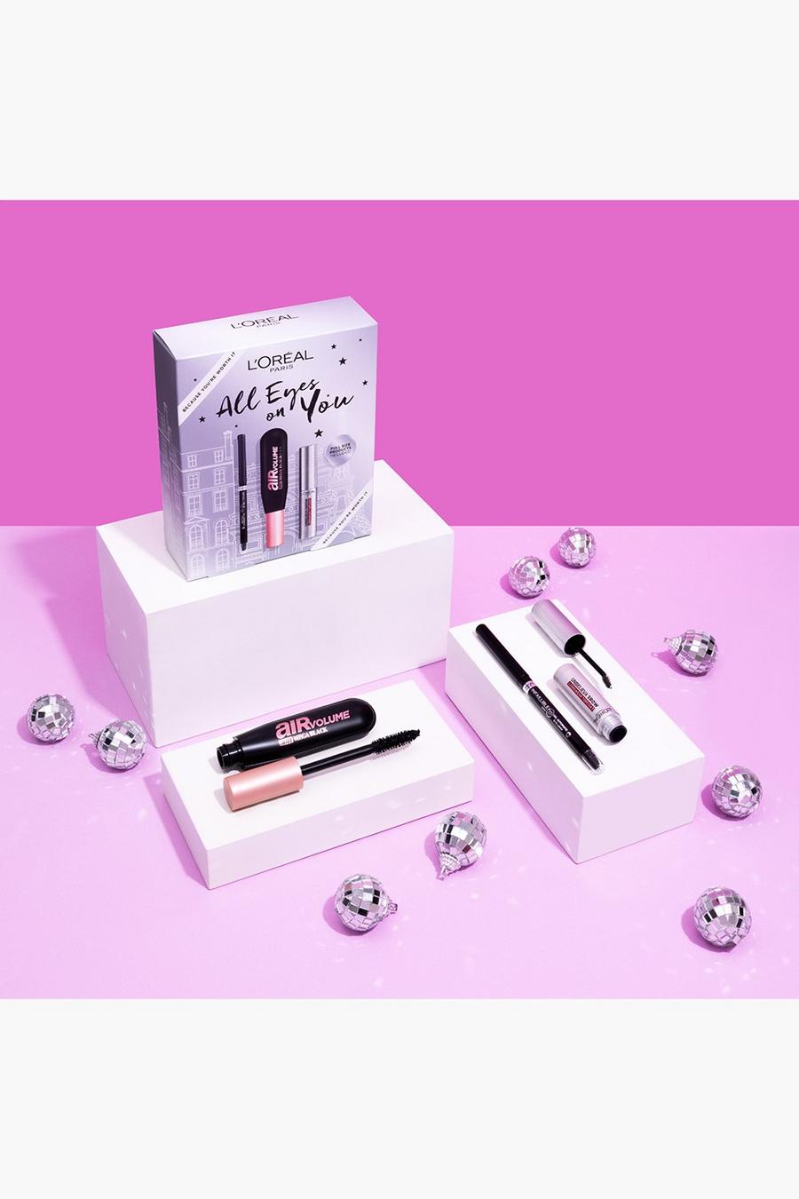 Pink rosa L'Oréal Paris All Eyes on You Trio Gift Set