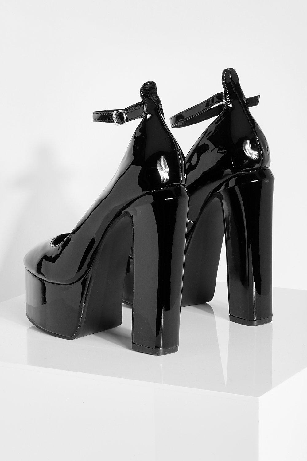 Round toe platform shoes hot sale