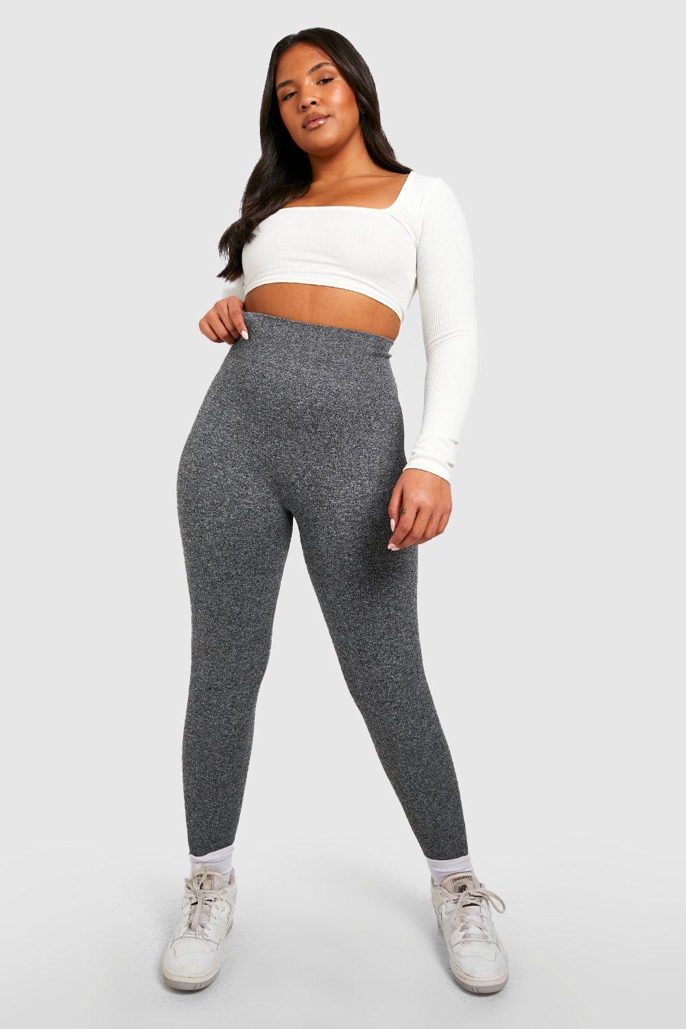 Plus Seam Free Contour Rib Leggings