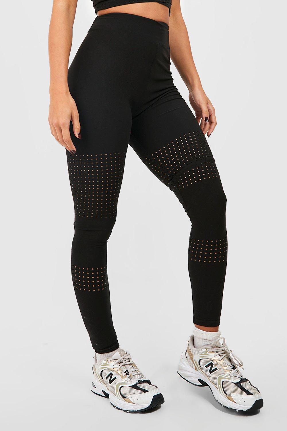 Leggings for Women High Waist Gym Workout Yoga Pants Laser Cut