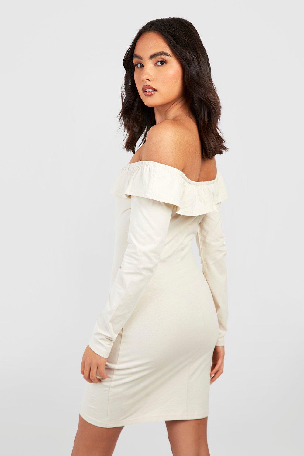 Bardot frill bodycon store dress