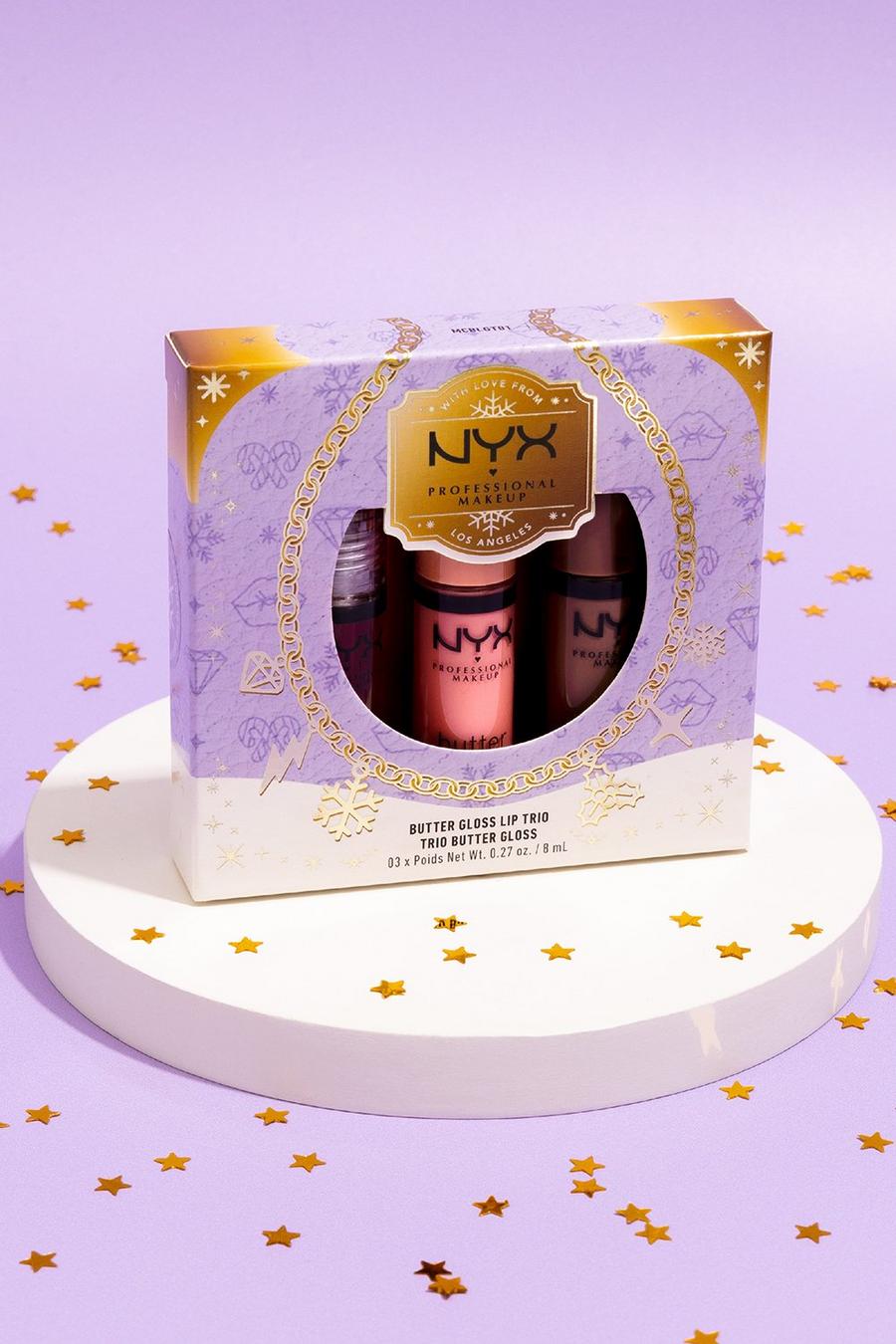 Black nero NYX Professional Makeup Butter Gloss Trio Gift Set