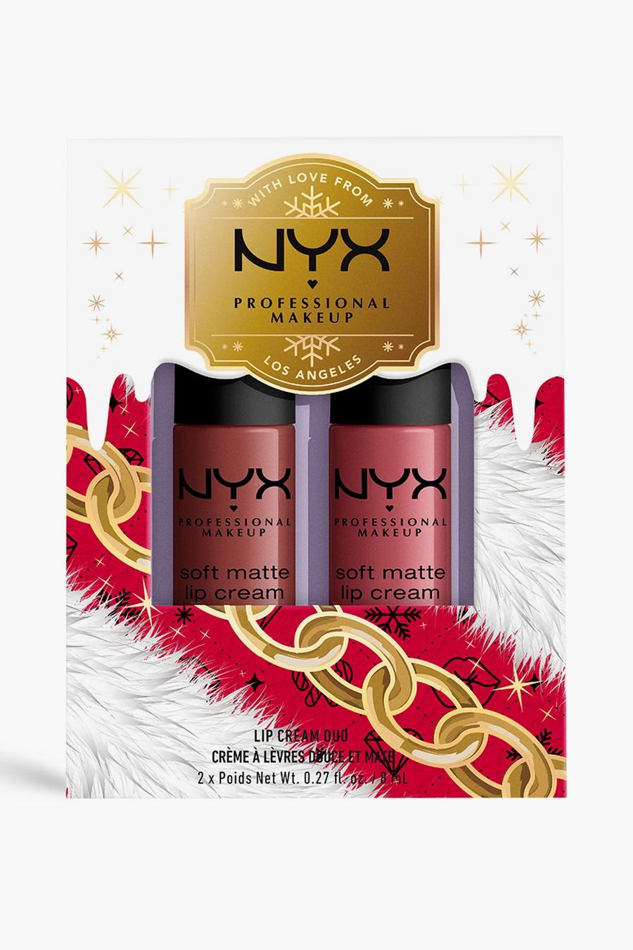 Black NYX Professional Makeup Soft Matte Lip Cream Duo Gift Set - Rome & Cannes image number 1