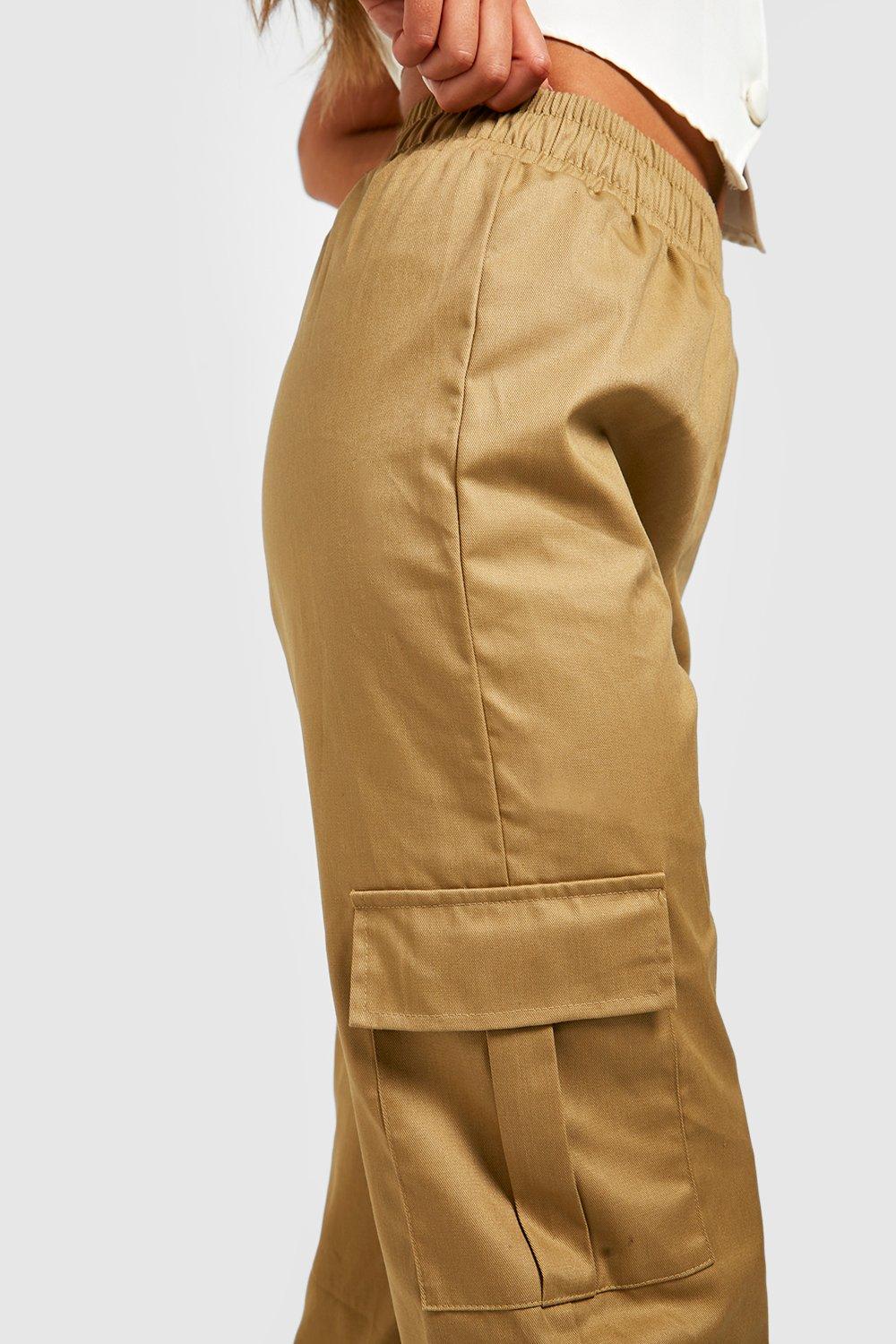 Petite High Waisted Cargo Pocket Joggers