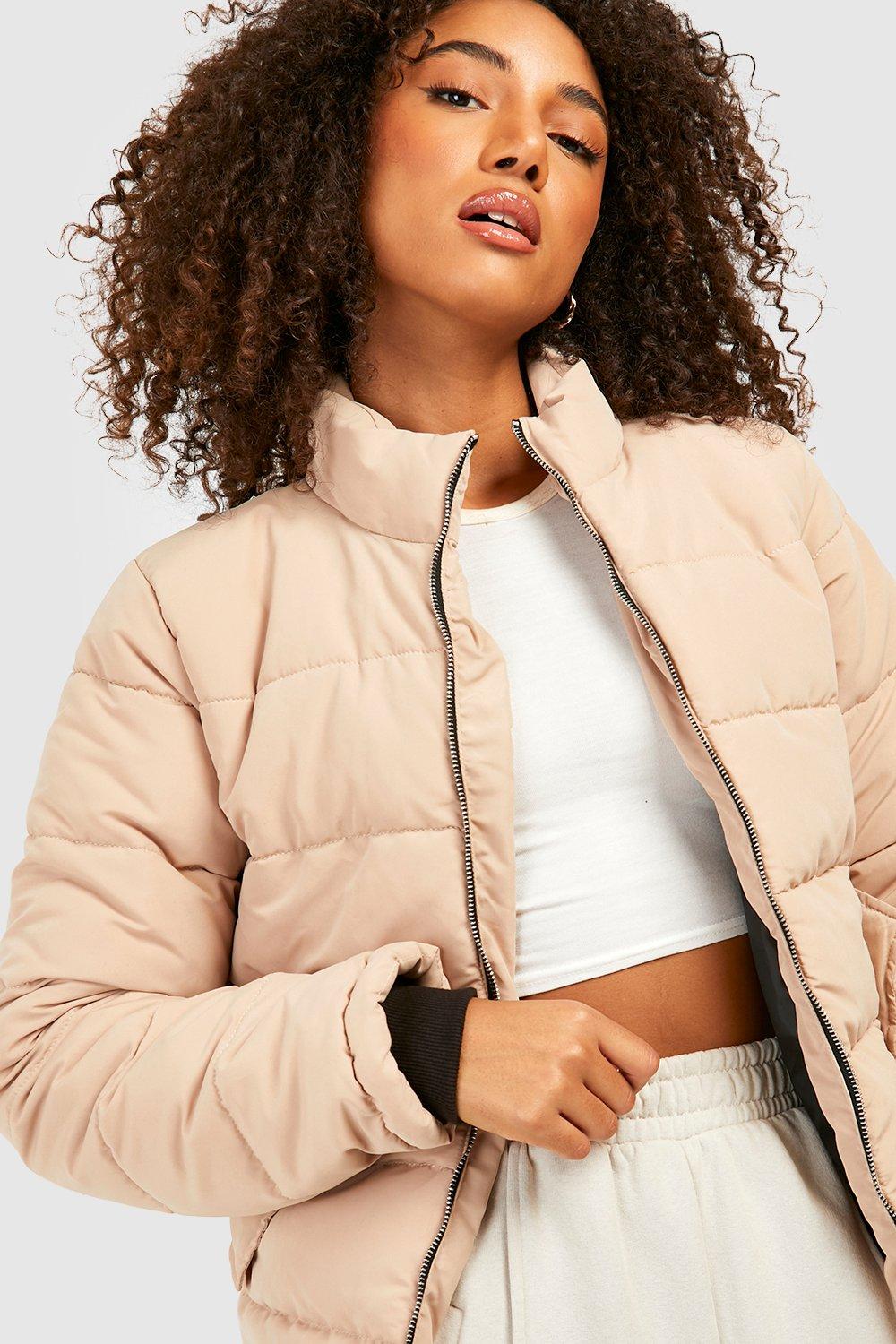 Forever 21 funnel outlet neck puffer jacket