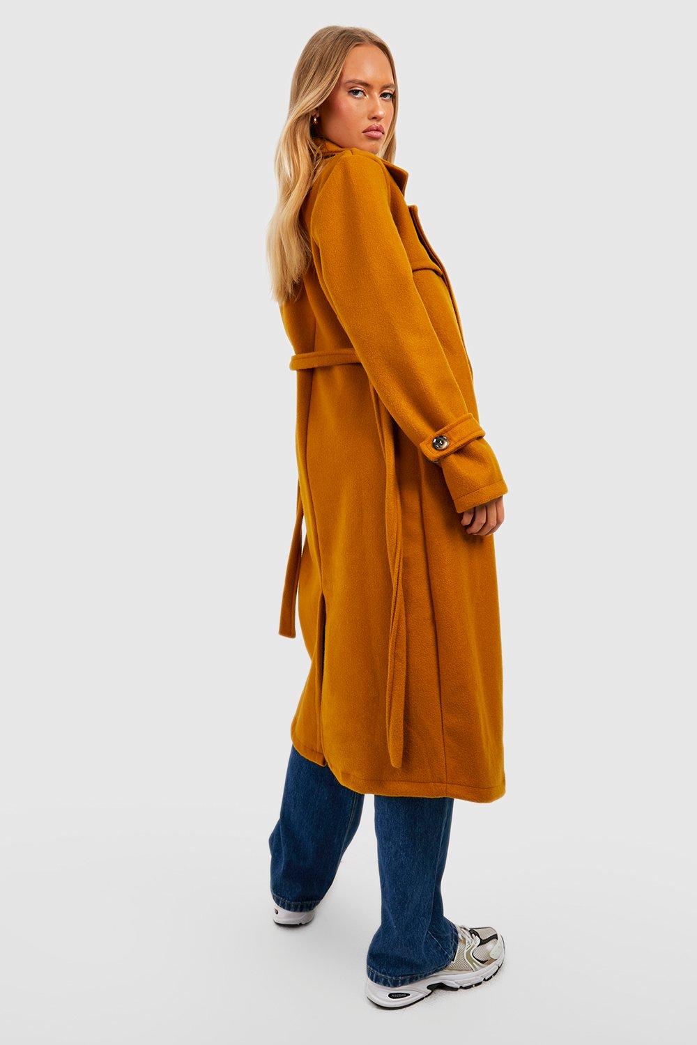 Tall mustard outlet coat