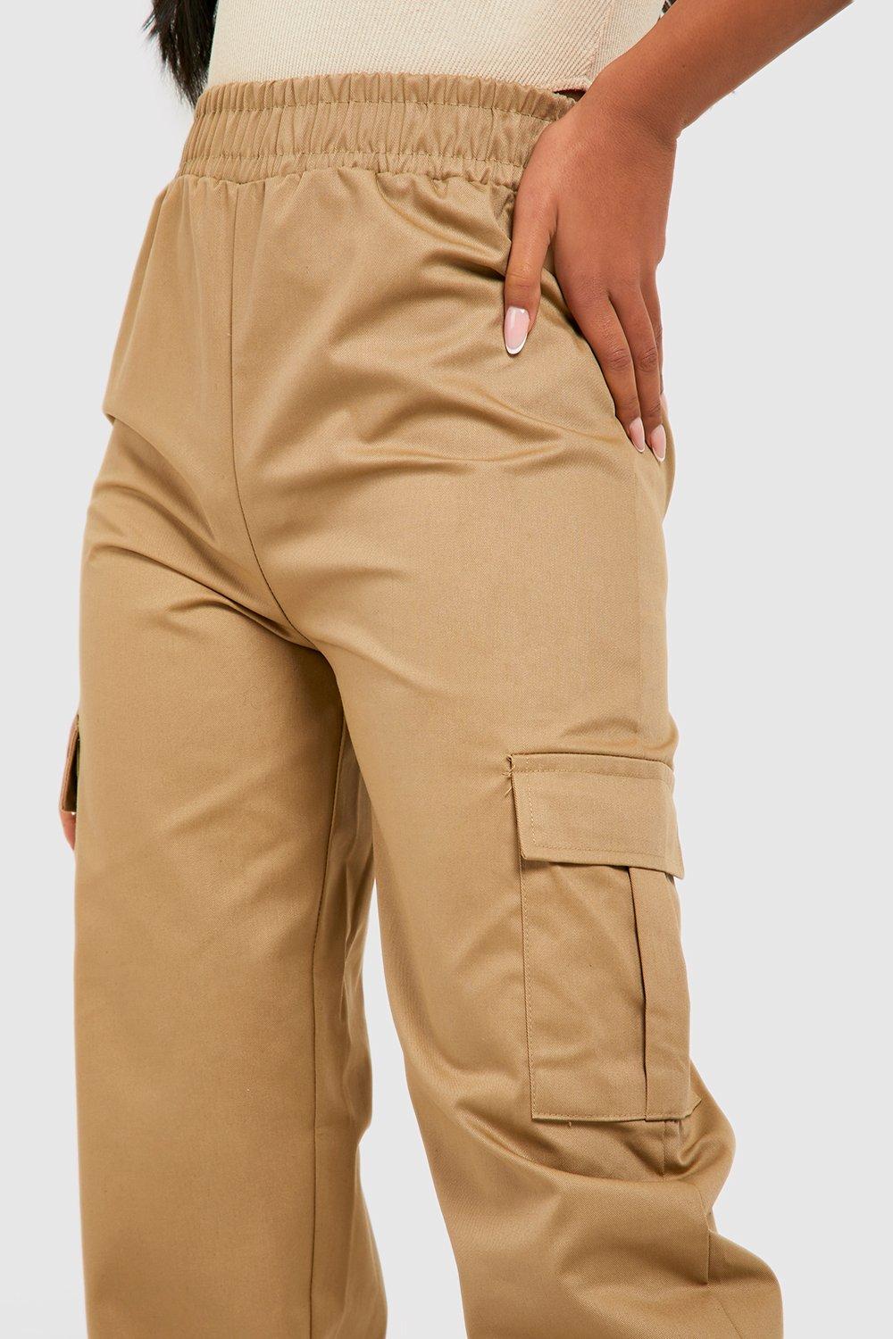 Tall High Waisted Cargo Pocket Track Pants