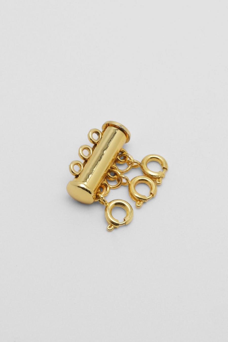 Gold metallic Layered Necklace Organiser image number 1