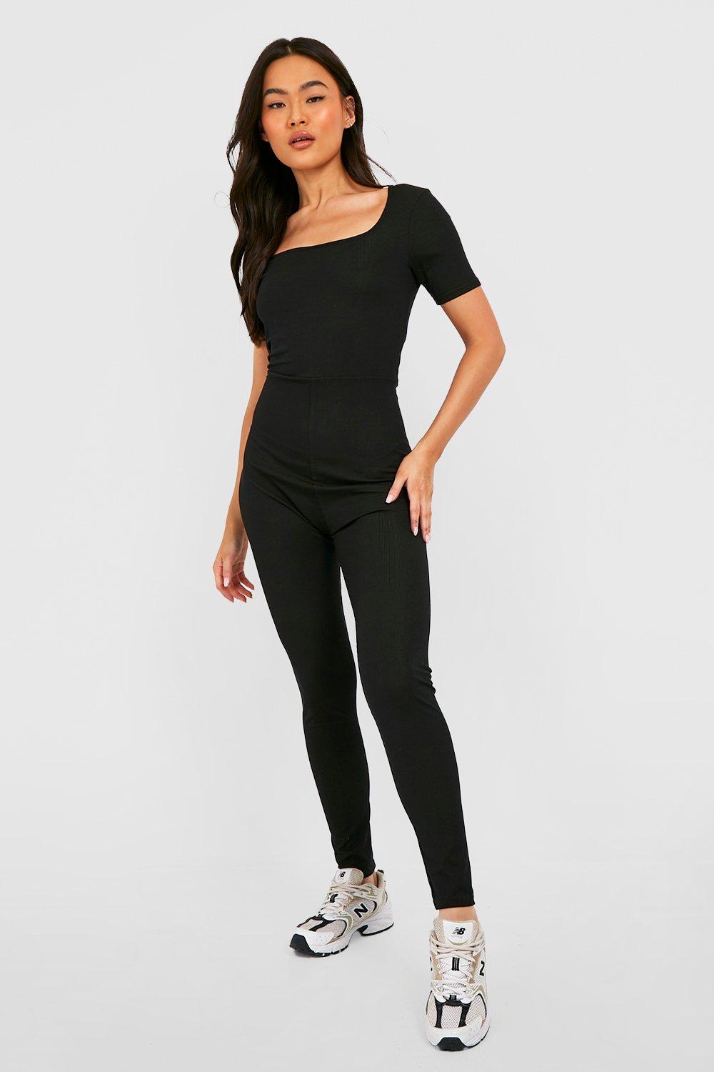 Tight black jumpsuit store uk