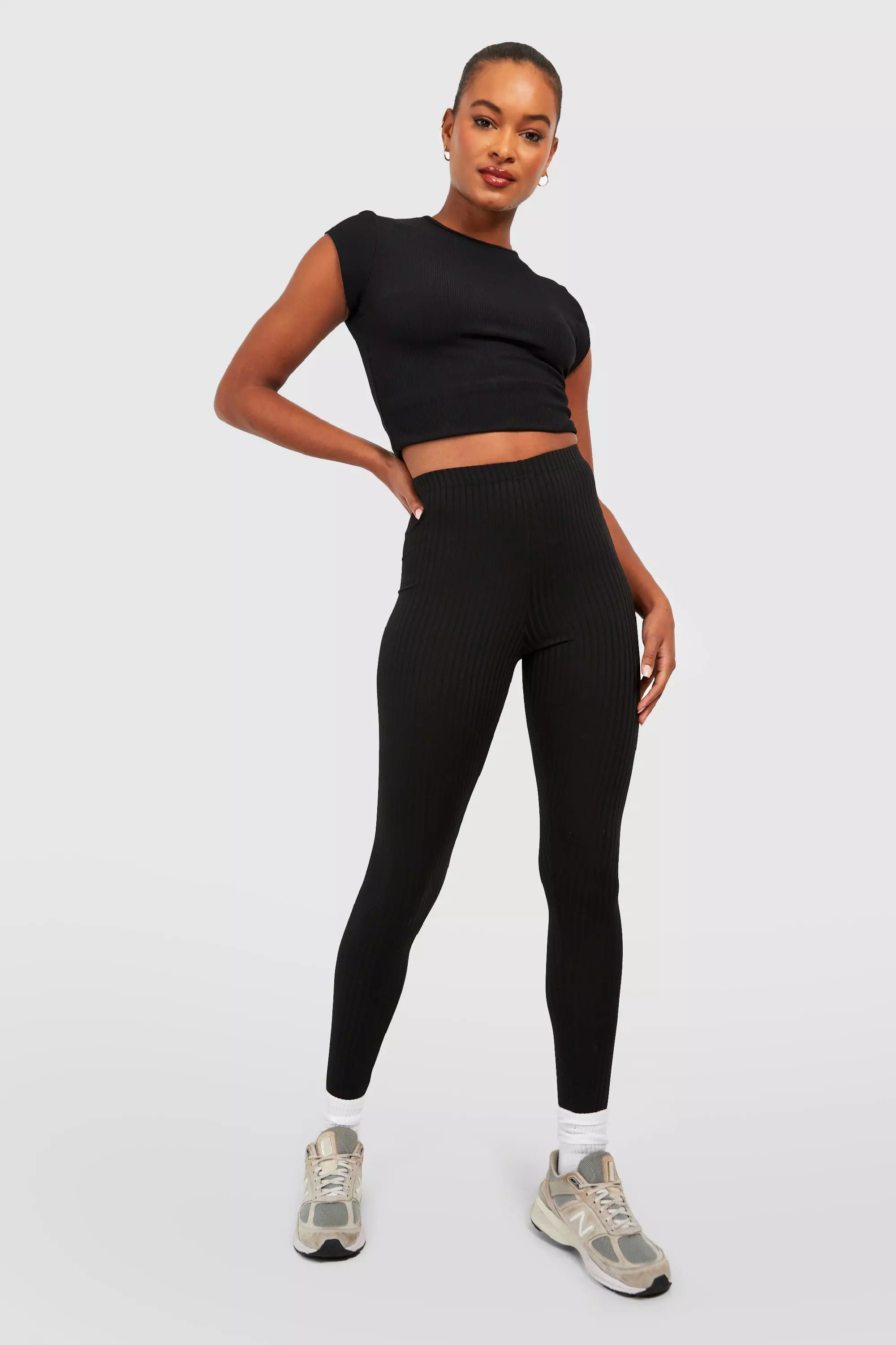 Tall thick 2025 black leggings