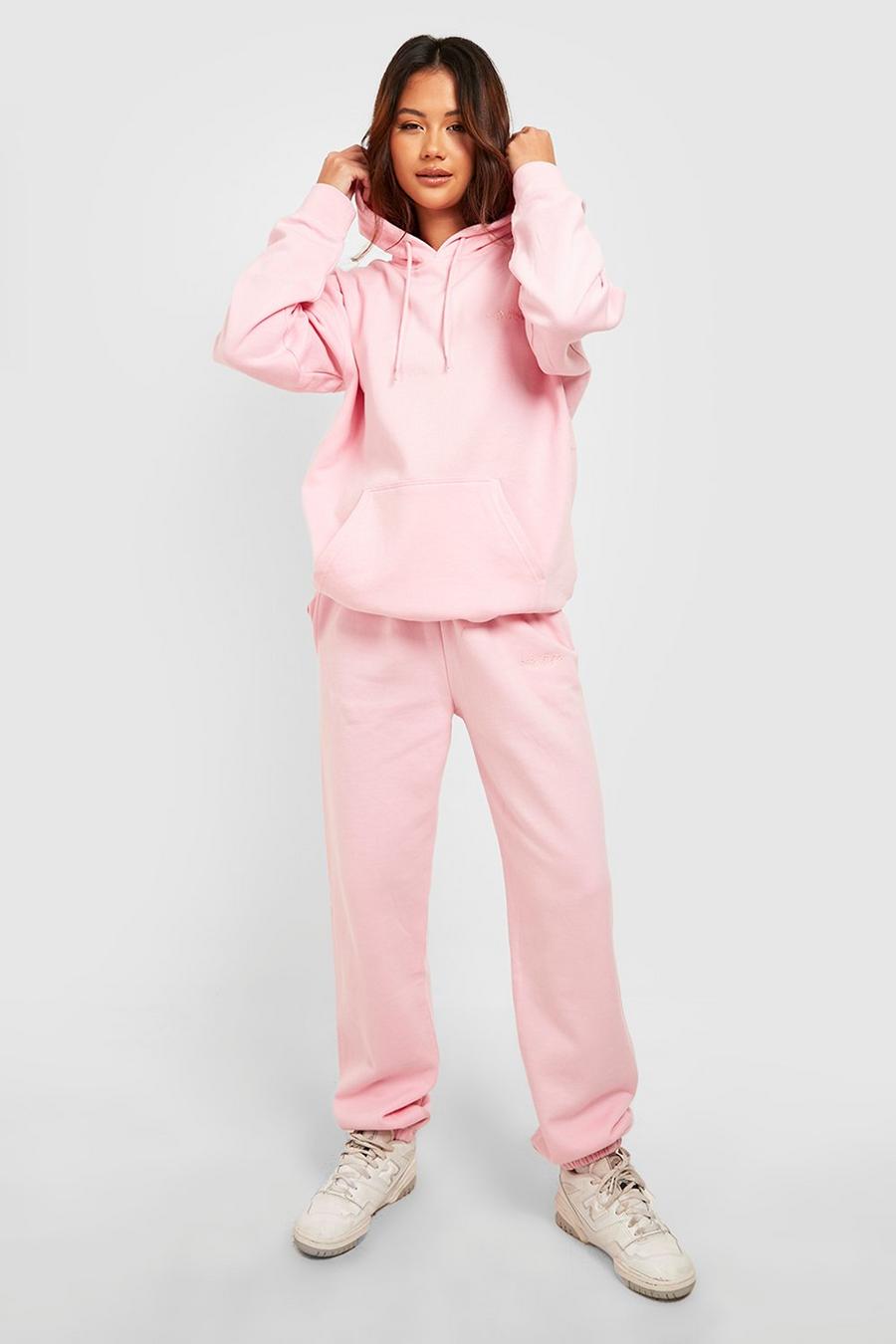 Chándal Petite de pantalón deportivo y sudadera con capucha Dsgn Studio, Light pink image number 1