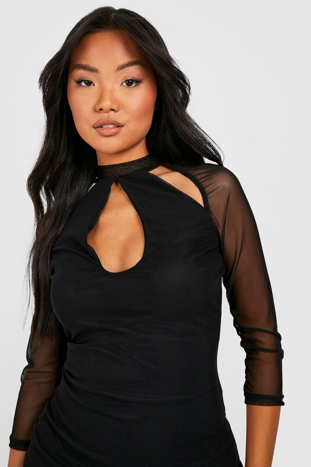 Keyhole cutout outlet dress