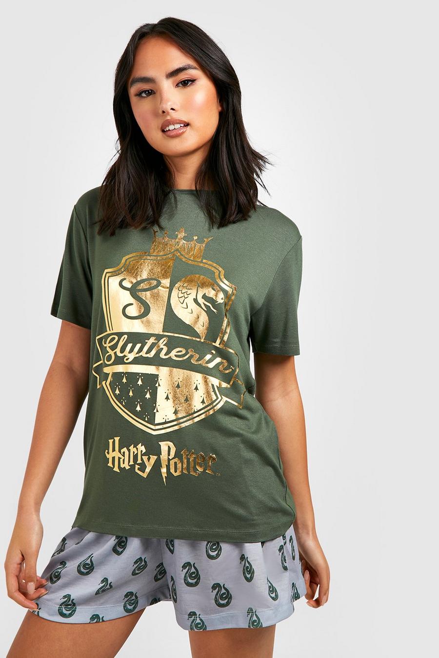 Pijama corto de Harry Potter con estampado de Slytherin, Green gerde